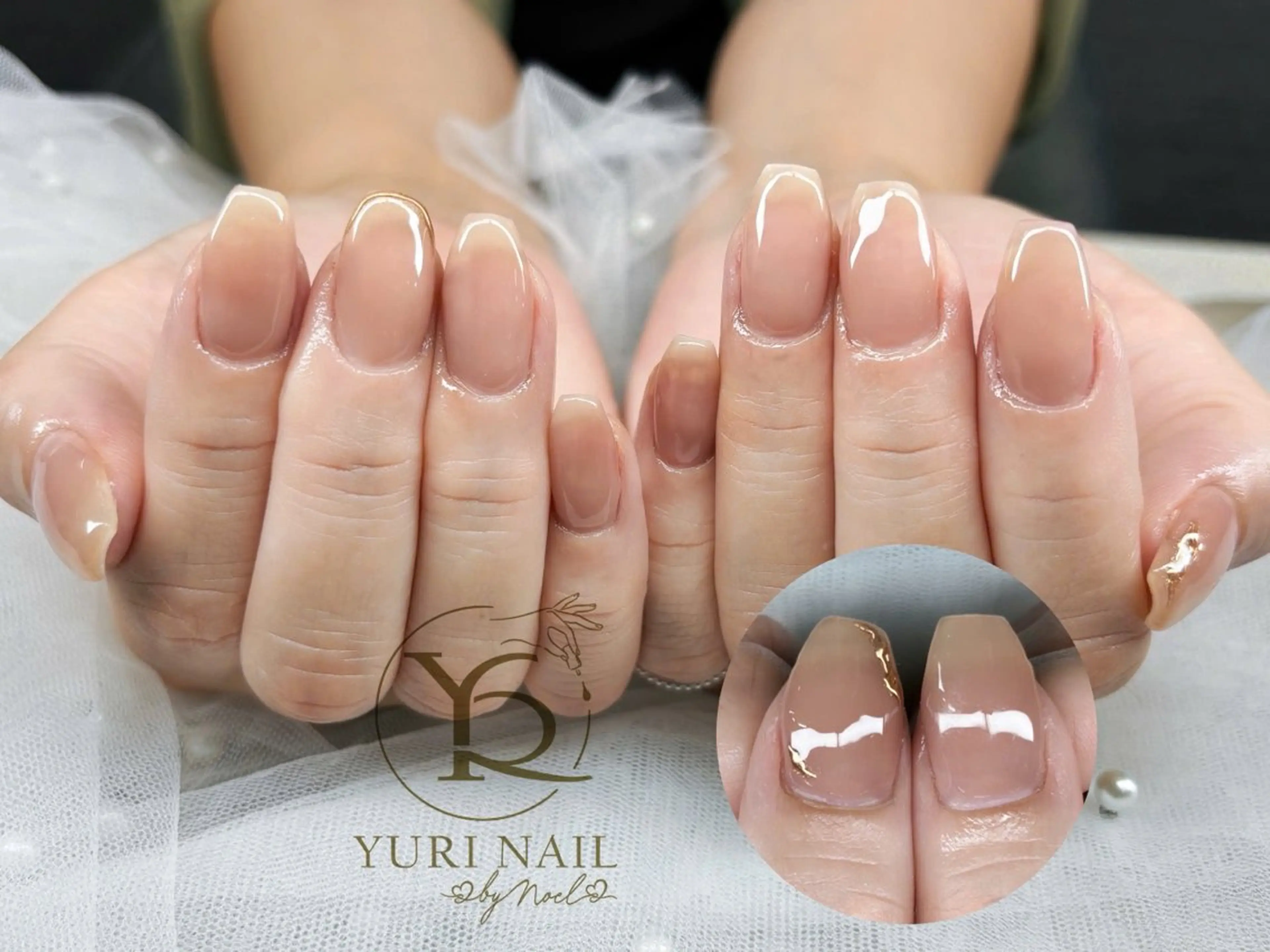 ネイル チークネイル フットネイル グラデーション 韓国ネイル 持ち込み ハンドネイル フットネイル ハンドケア YURI Nail Narita所属・YURI Nail NARITAのネイルデザイン