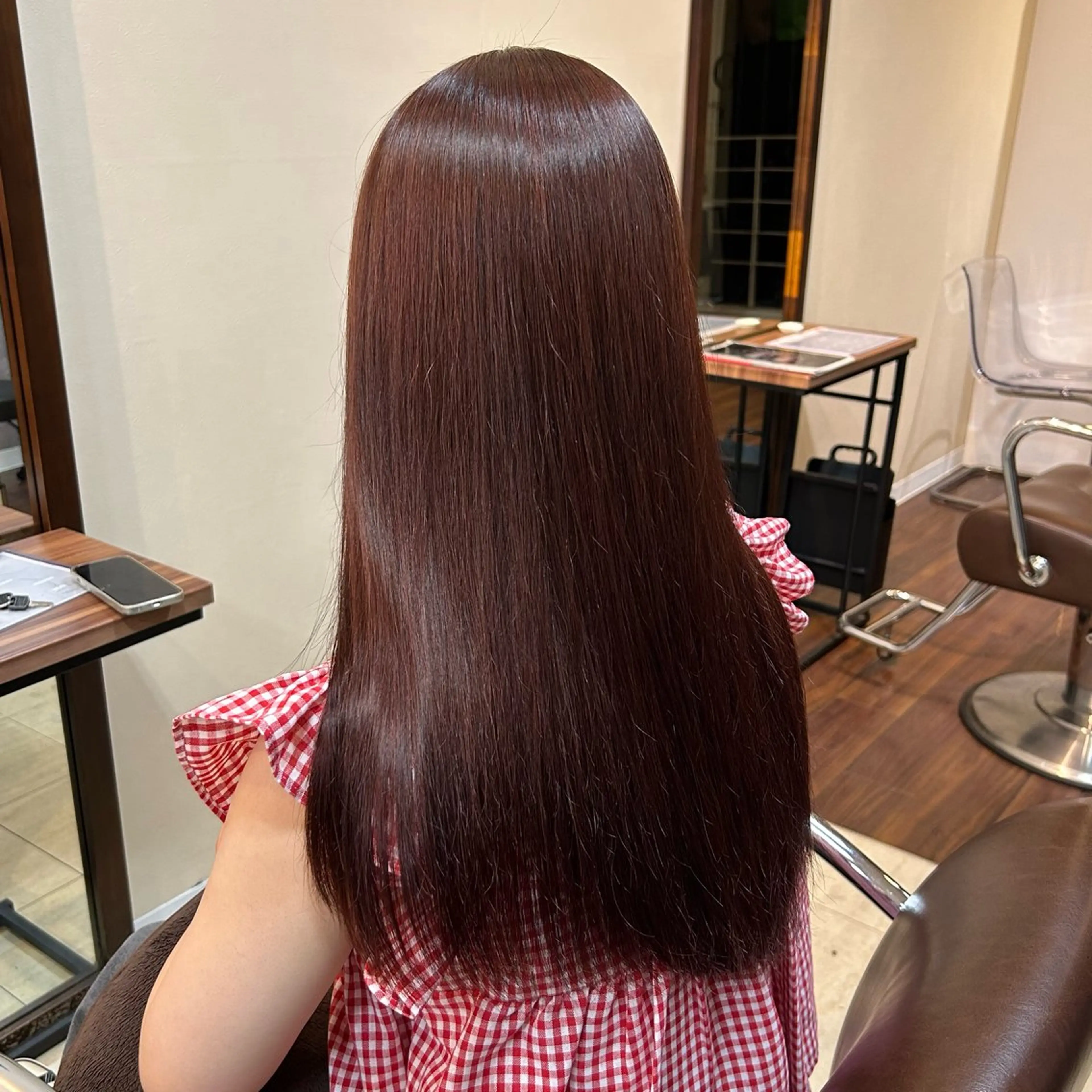 ロング カラー ヘアカラー トリートメント 透明感カラー🍯 髪質改善🫧 野々愛のヘアスタイル
