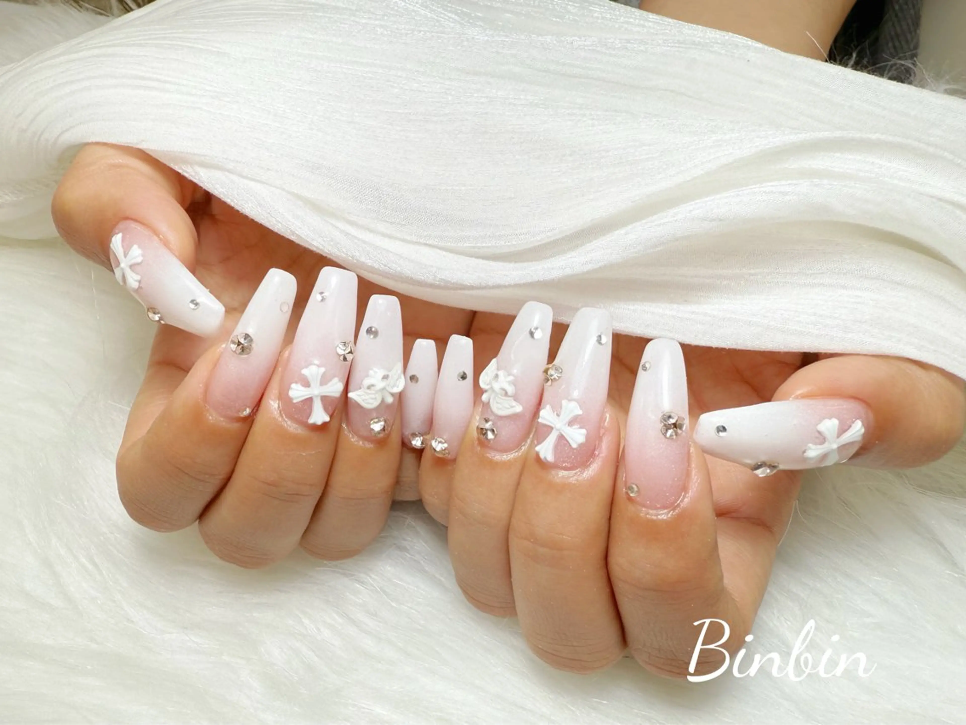 【チップ長さ出し10本】🍒持ち込みネイル🎀✨️パーツつけ放題の写真