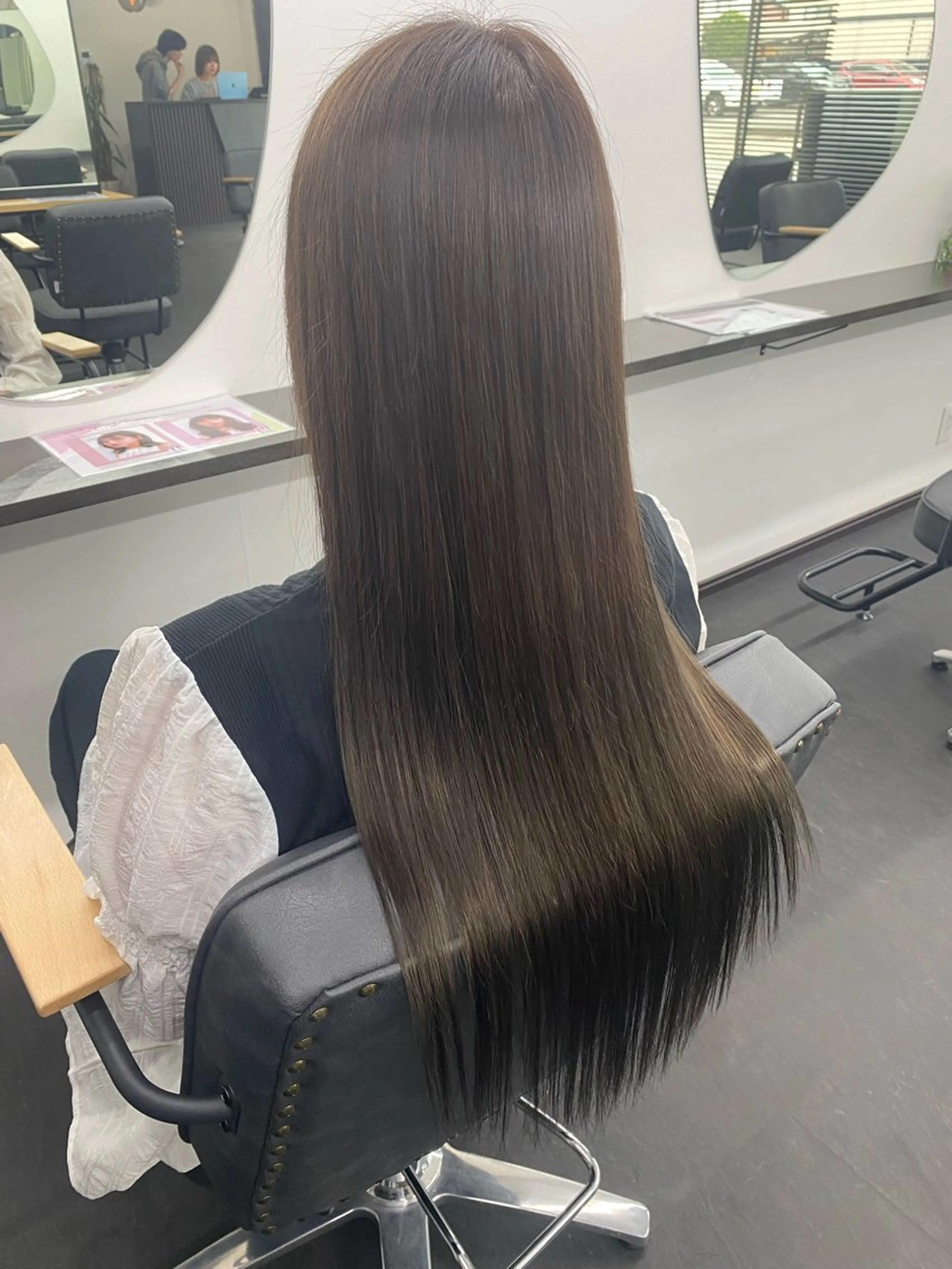 ロング カラー 髪質改善 カット 縮毛矯正 トリートメント 山﨑 大暉【ダブルカラー】のヘアスタイル
