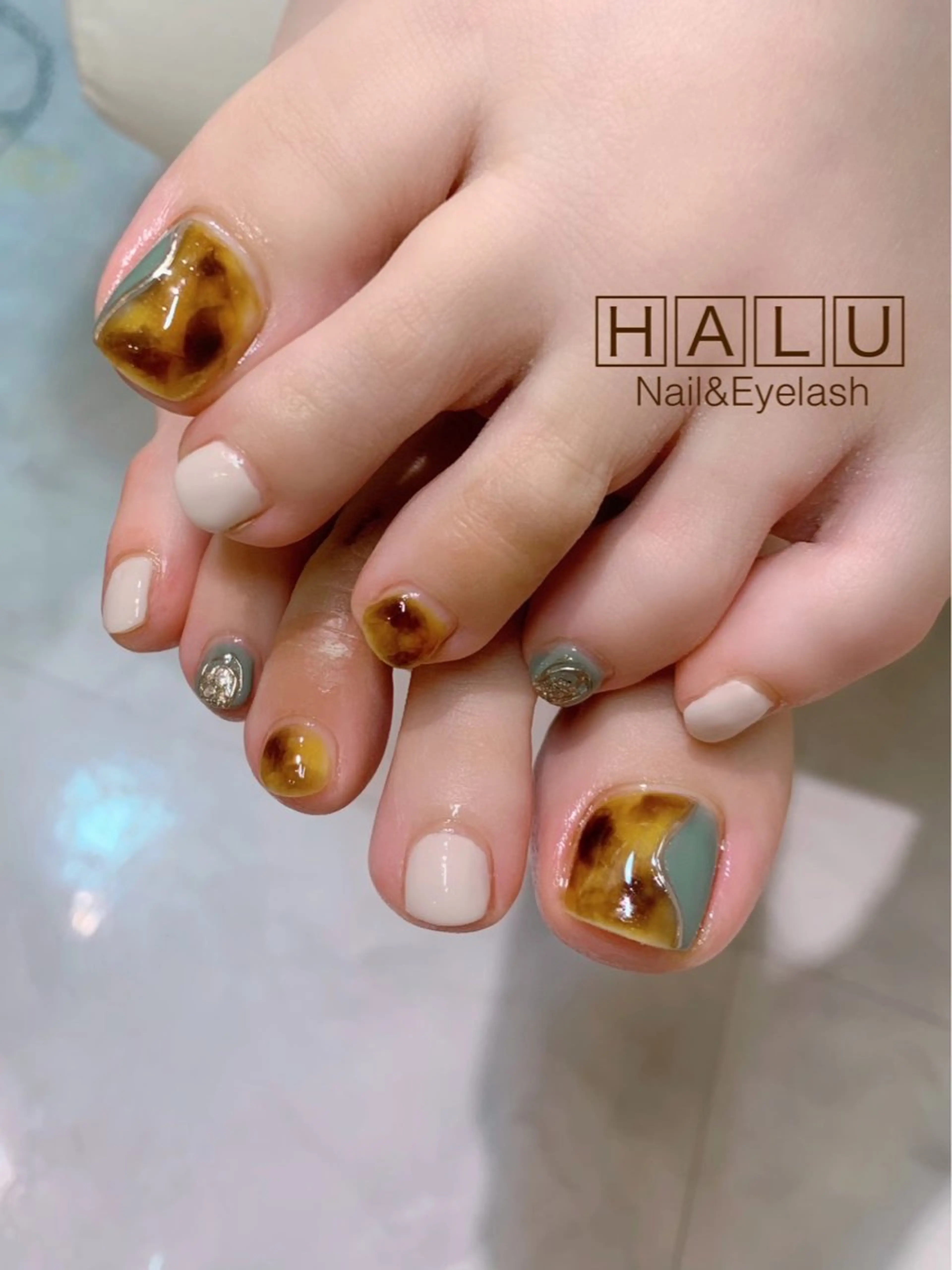 ネイル べっ甲ネイル HALU ハルのネイルデザイン