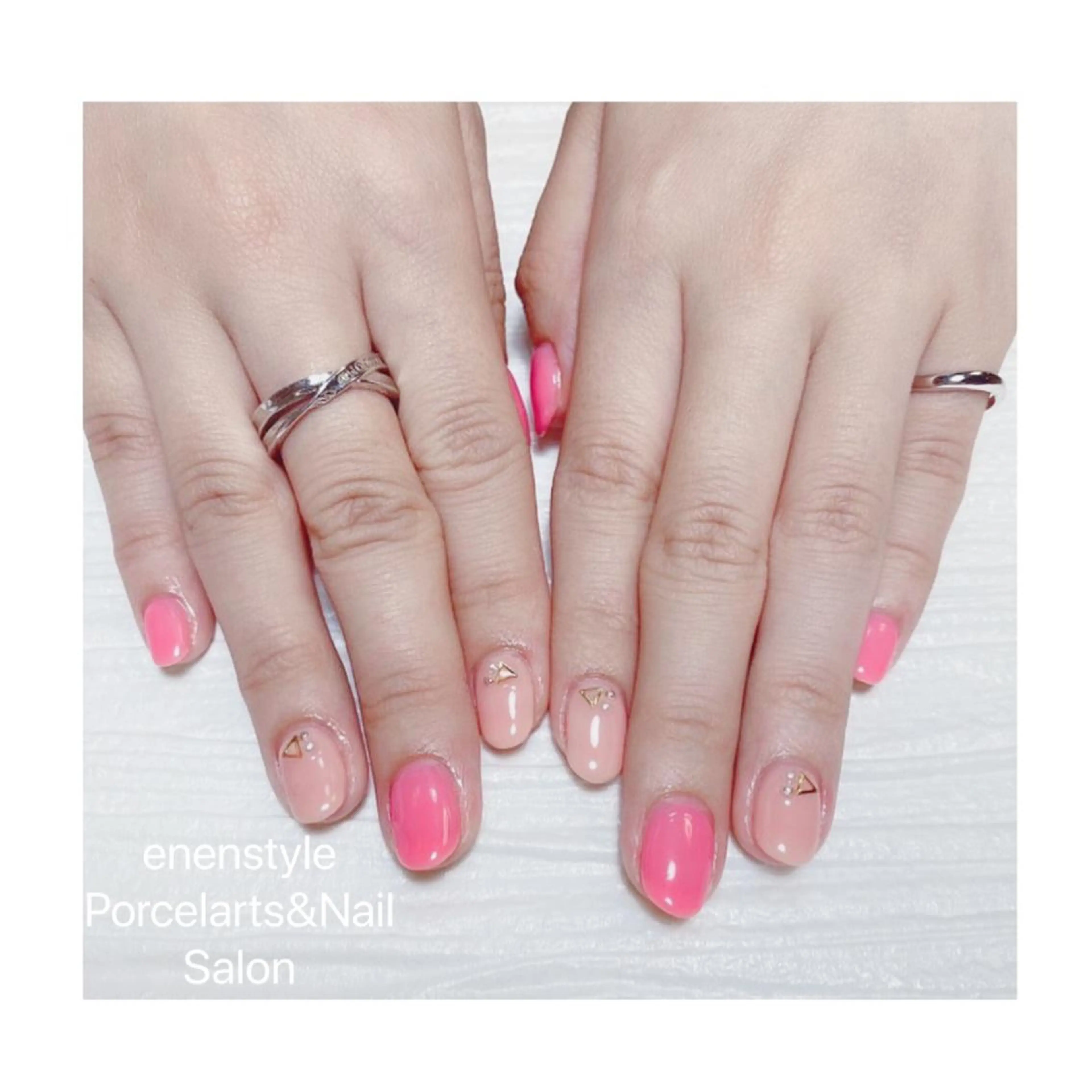 ショート ネイル ハンドネイル 👑enen style👑のネイルデザイン