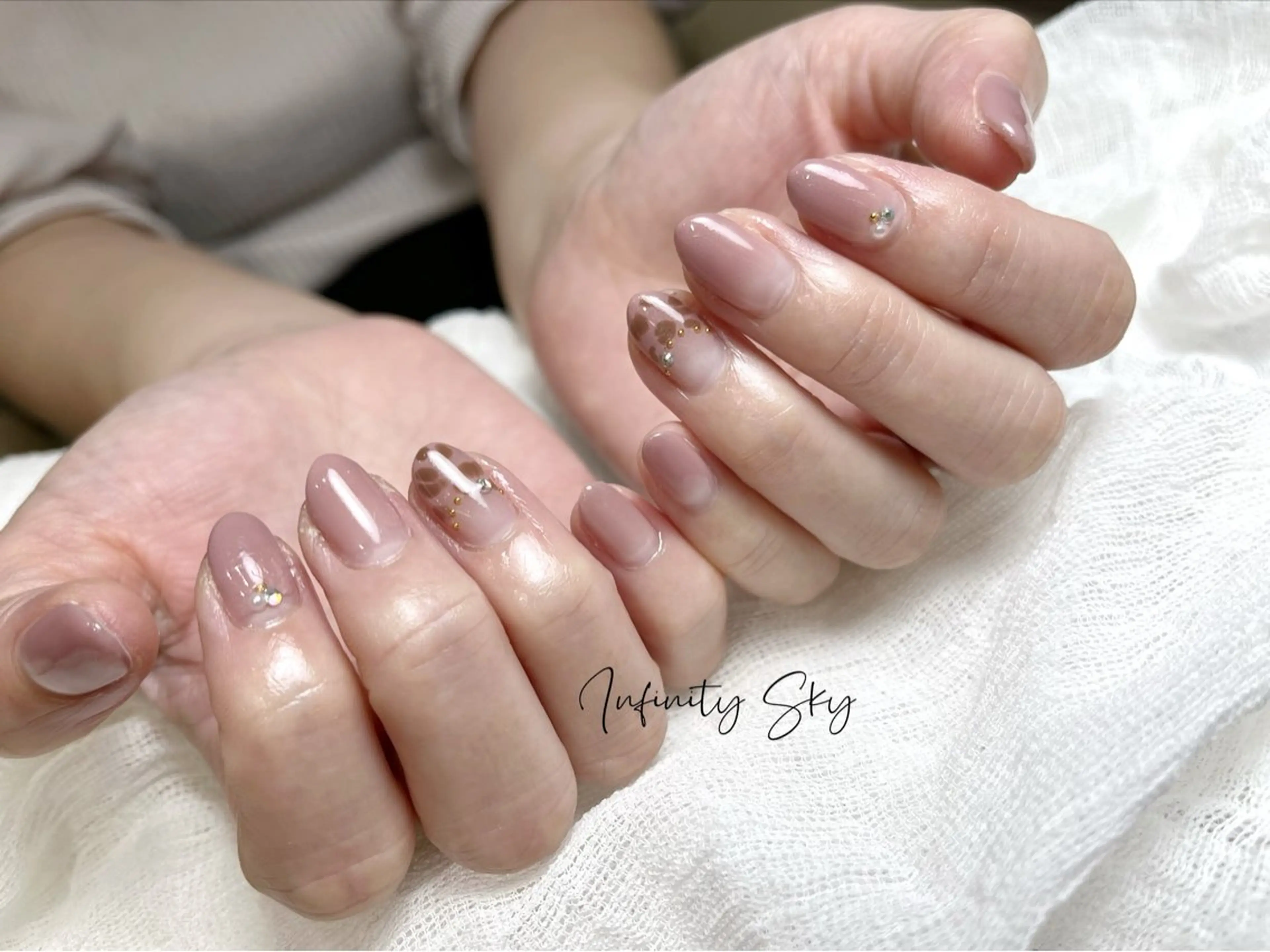 ネイル アートネイル ハンドネイル infinity skyのネイルデザイン