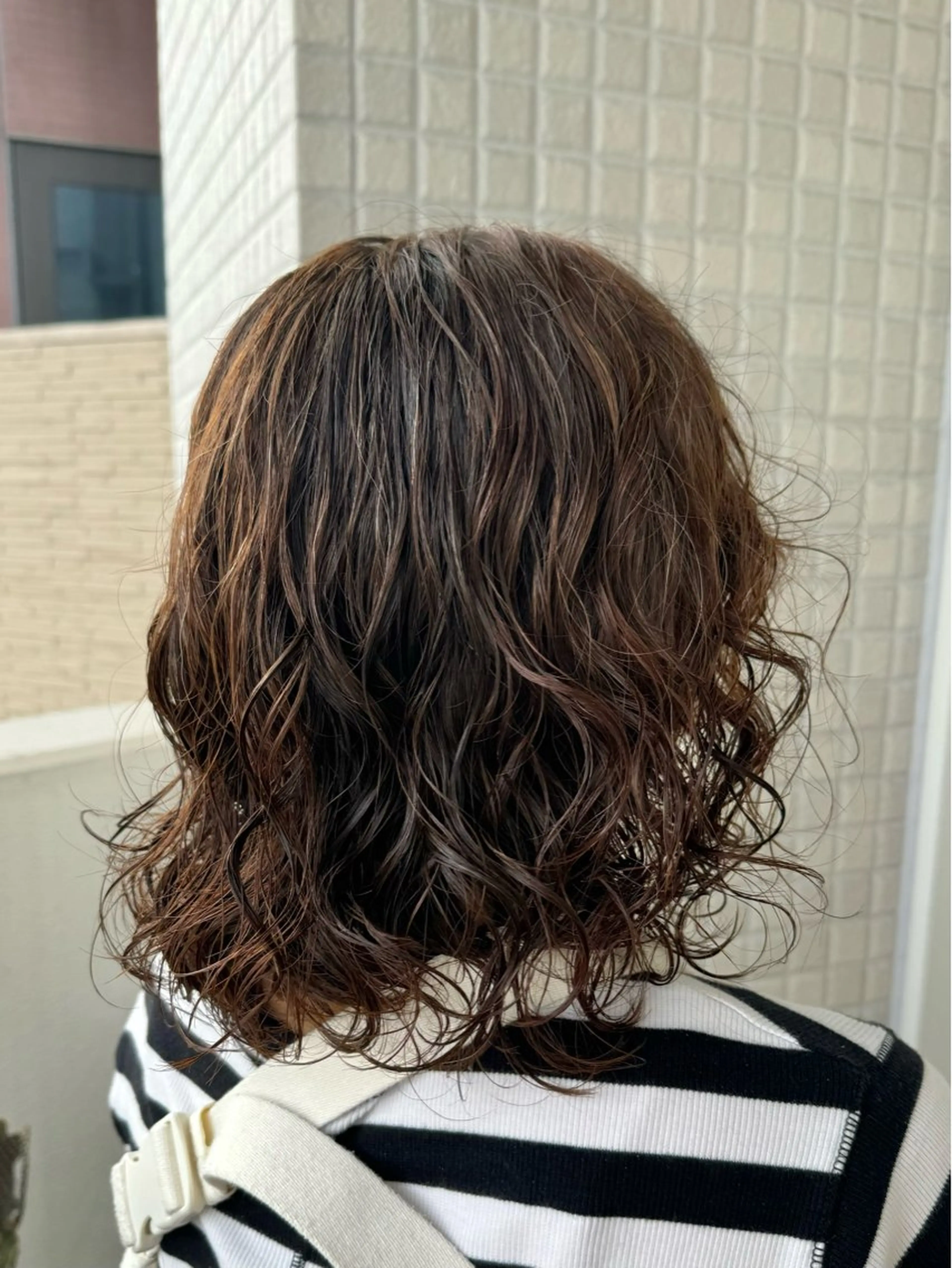 ミディアム パーマ 縮毛矯正/エクステ ヘアアレンジ/ひふみのヘアスタイル