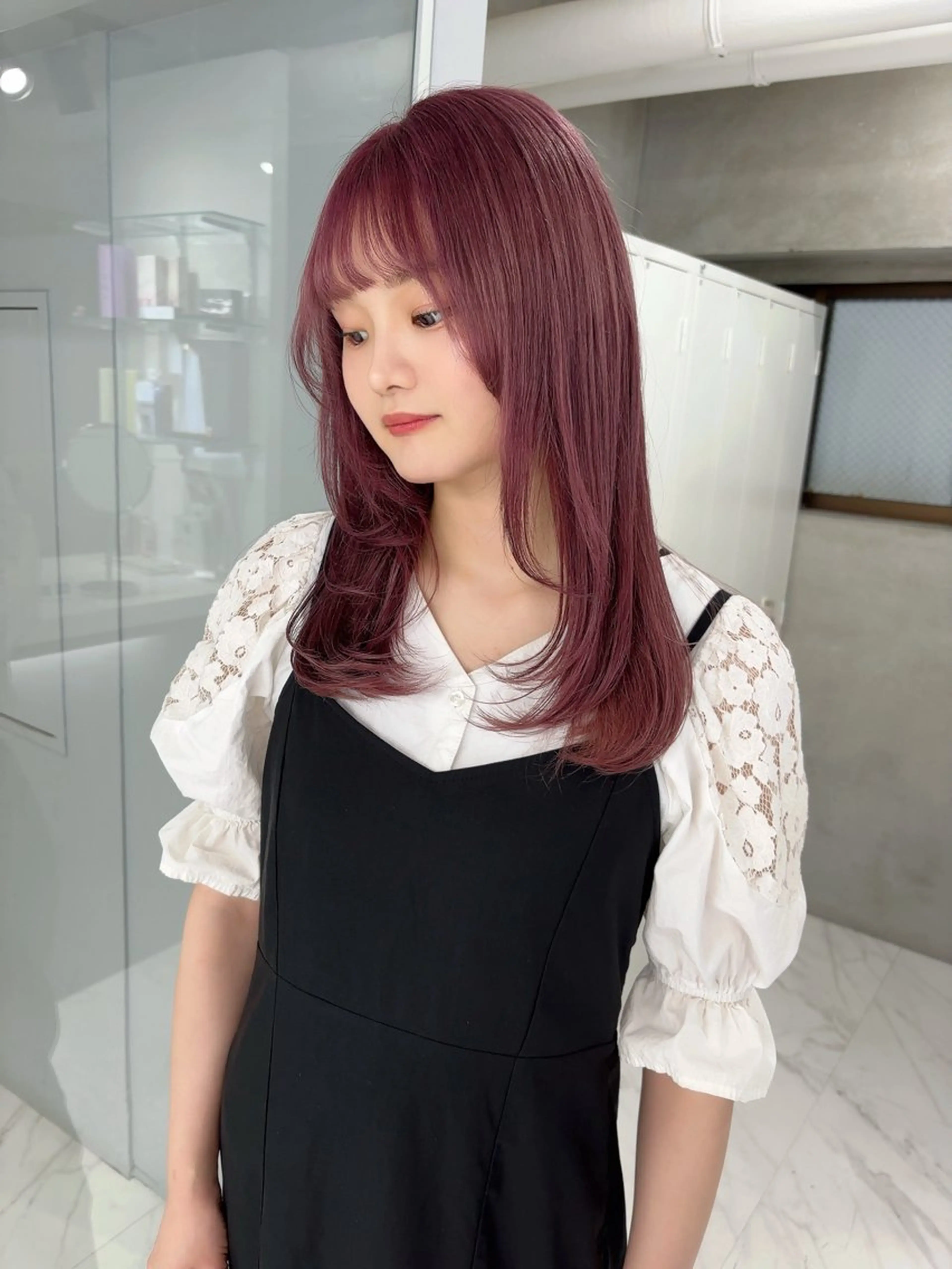 ミディアム ヘアカラー ヘアセット sweep˖ ࣪⊹ ルカ┊ケアブリーチのヘアスタイル
