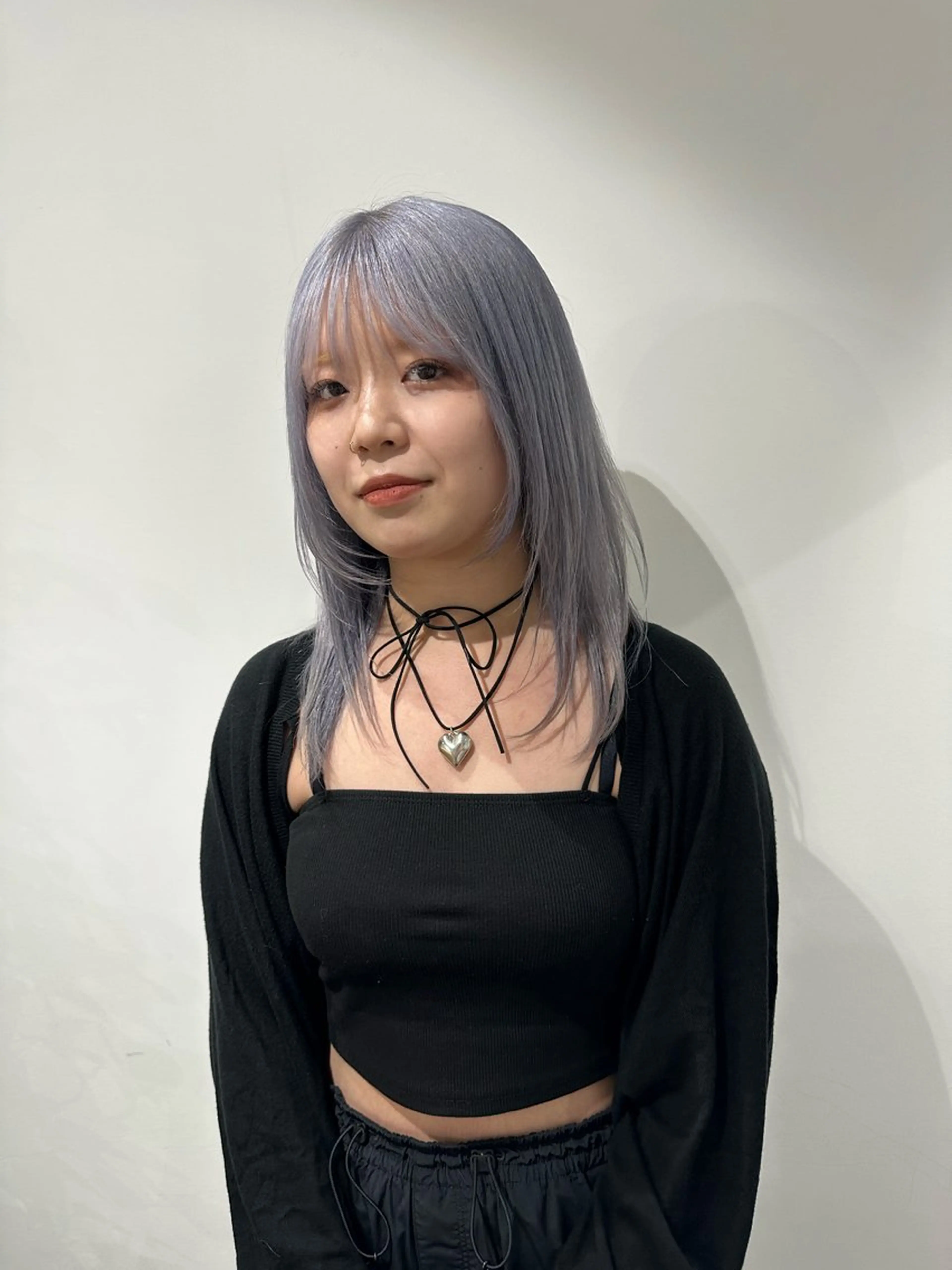 ロング カラー AO アオのヘアスタイル