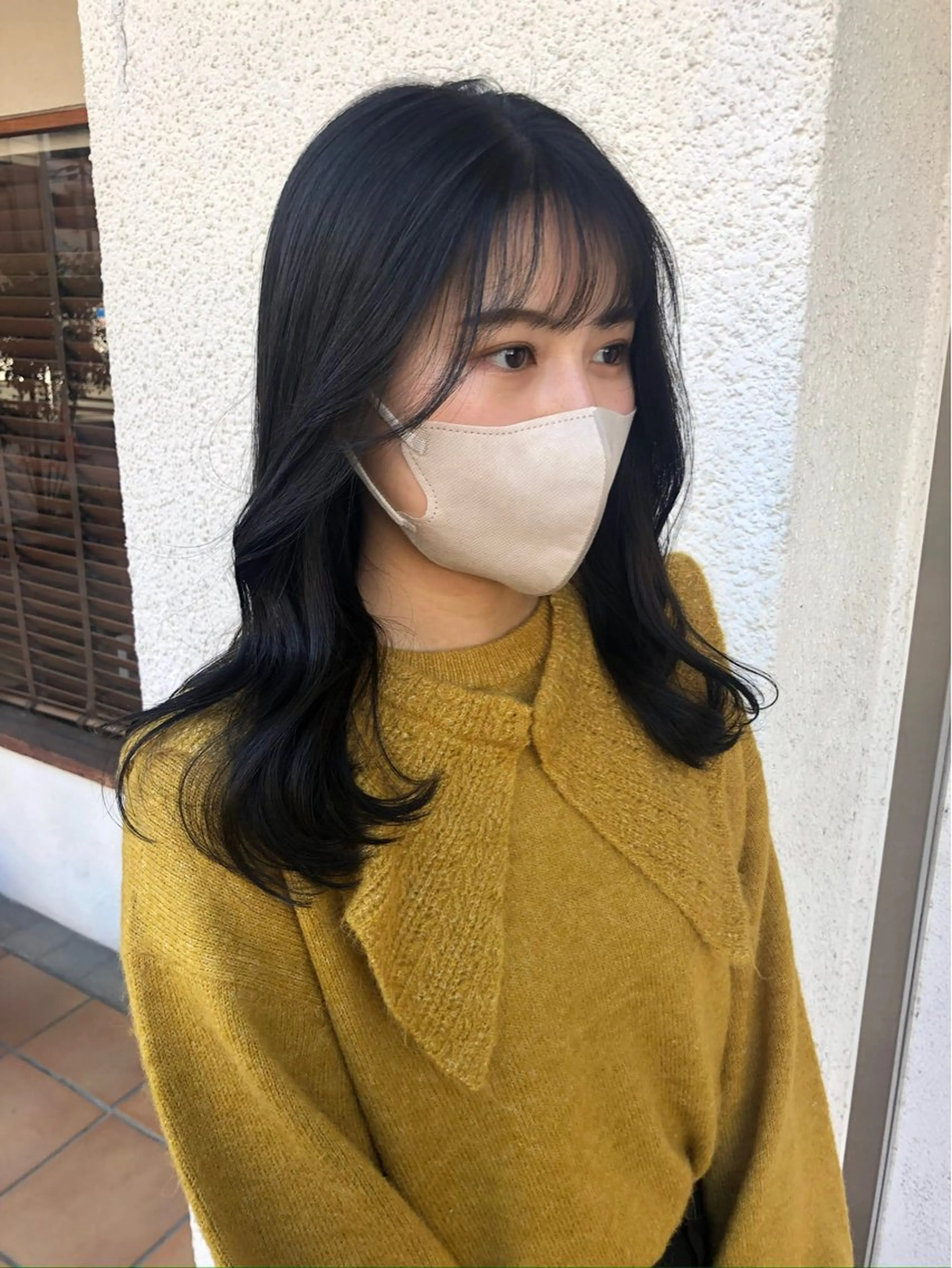 セミロング ヘアカラー トリートメント kana .オリーブ /ナチュラルヘアのヘアスタイル