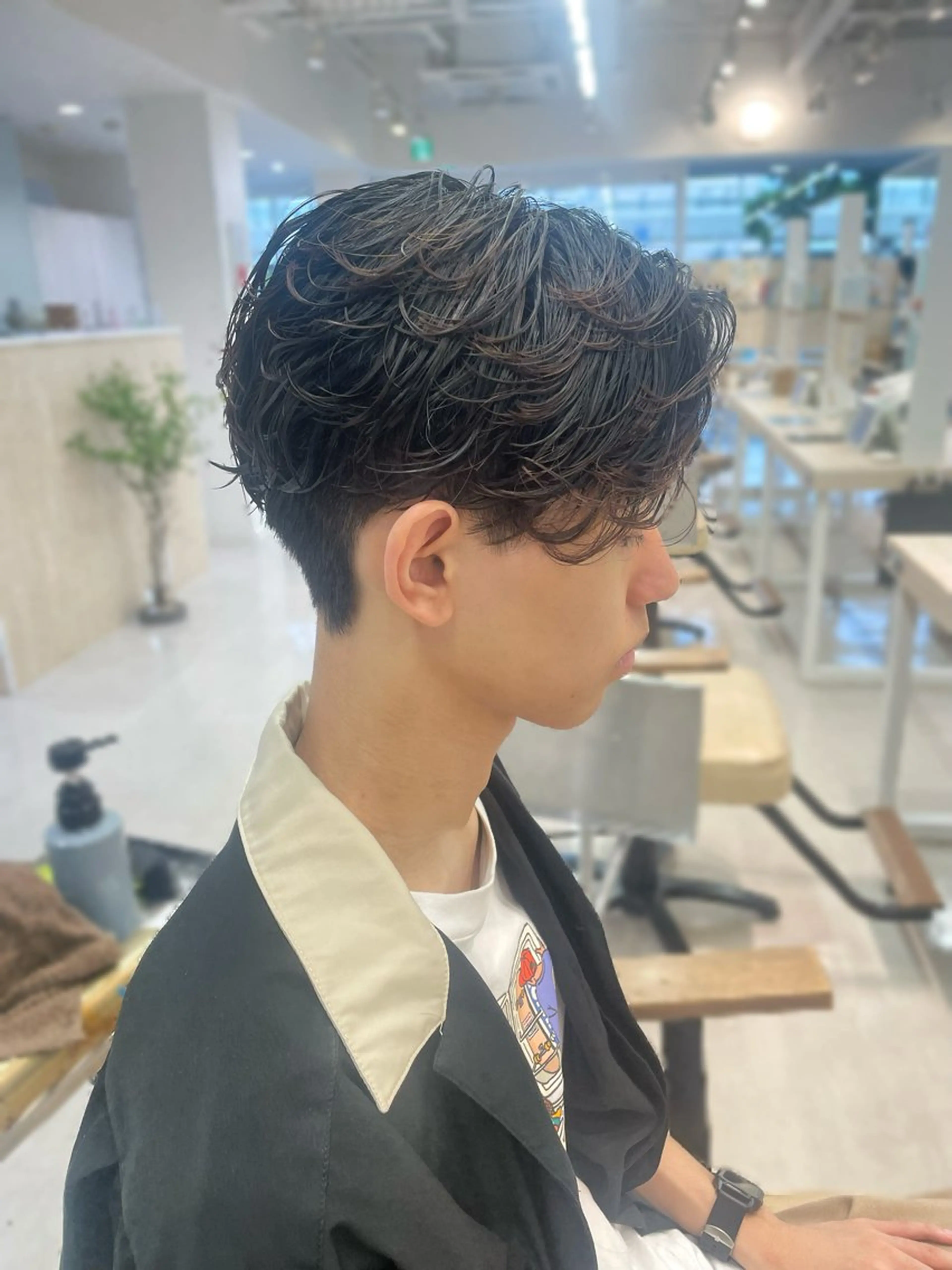 パーマ メンズ カット パーマ かずや🍀/髪質改善 /艶髪カラー/眉毛のヘアスタイル