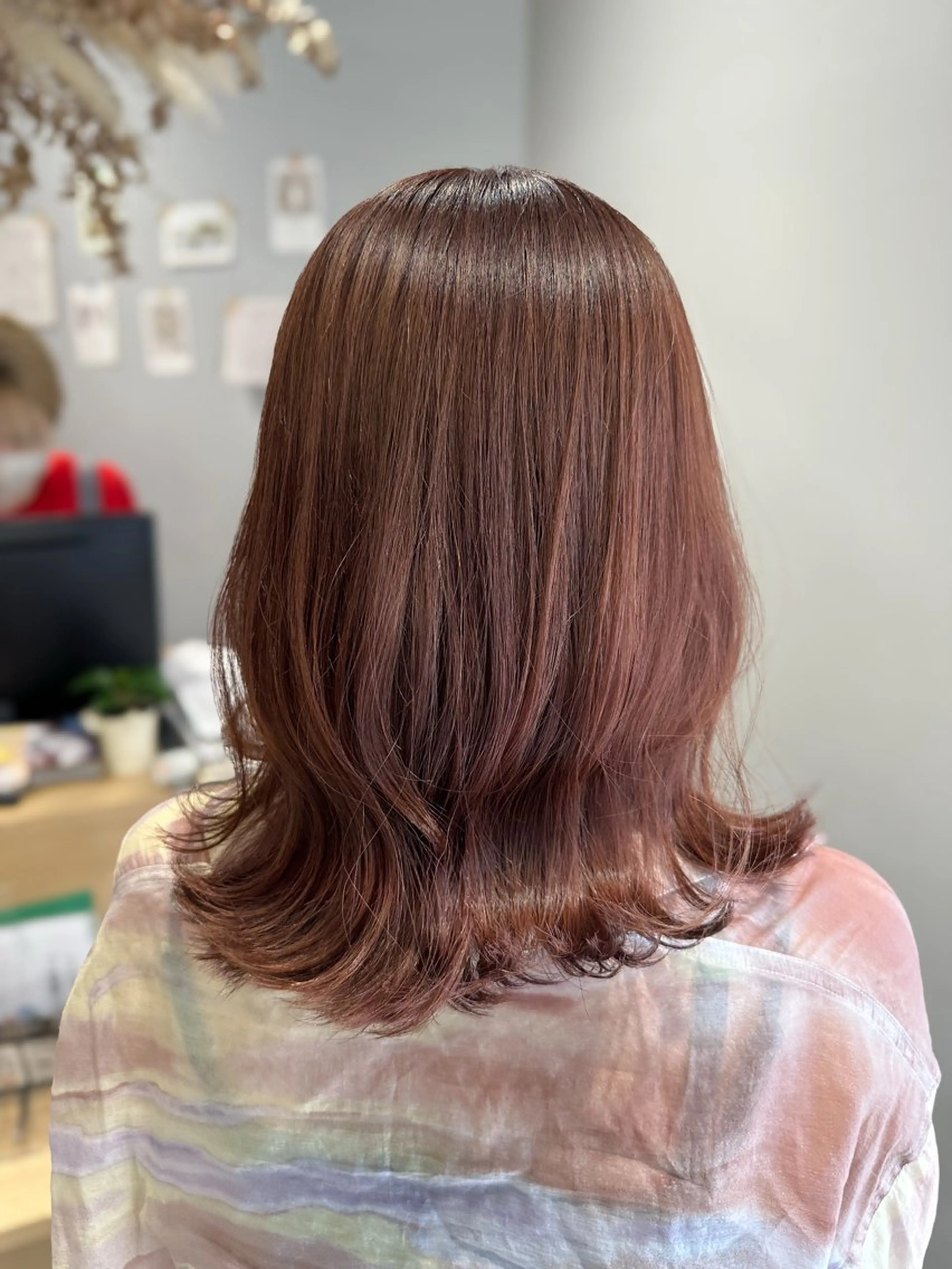 ミディアム カラー ラベンダーカラー ラベンダーピンク ピンクカラー 似合わせカット カット ヘアカラー 美髪🫧ブリーチ/ デザイン/永田汰伊智のヘアスタイル