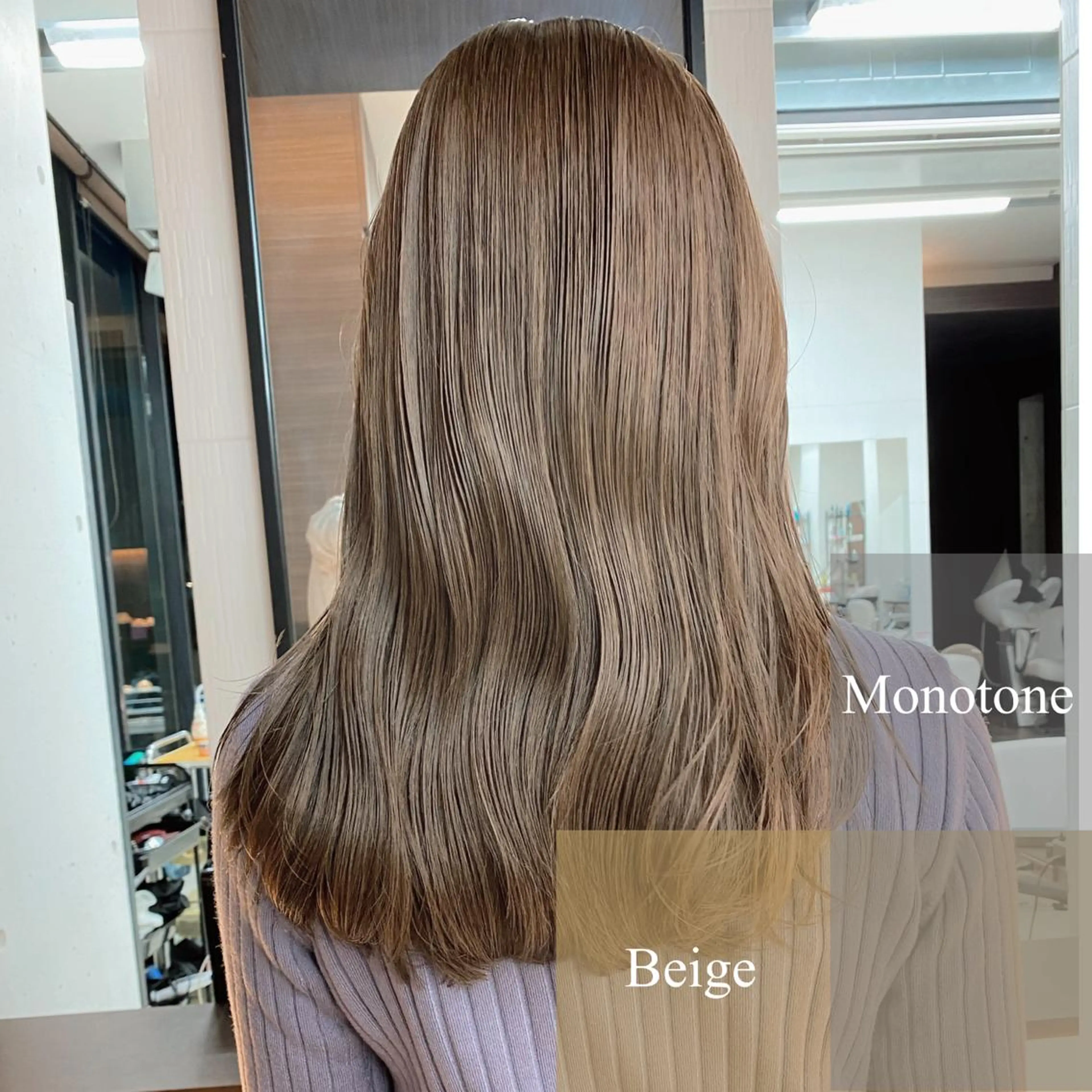 セミロング カラー ヨシモトリョウ 髪質改善/美髪のヘアスタイル