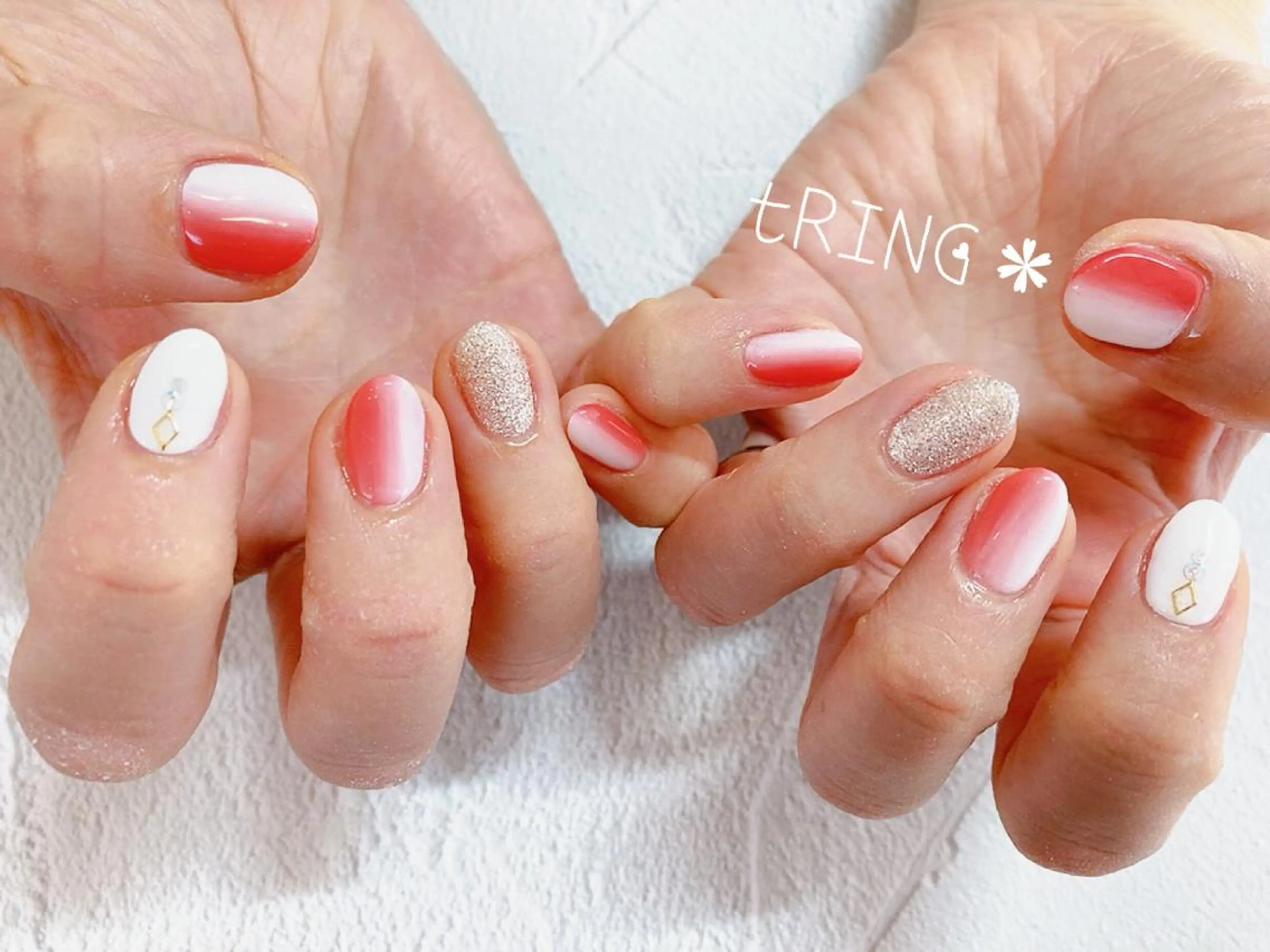 ネイル ハンドネイル tRING＊ しいの木台のネイルデザイン
