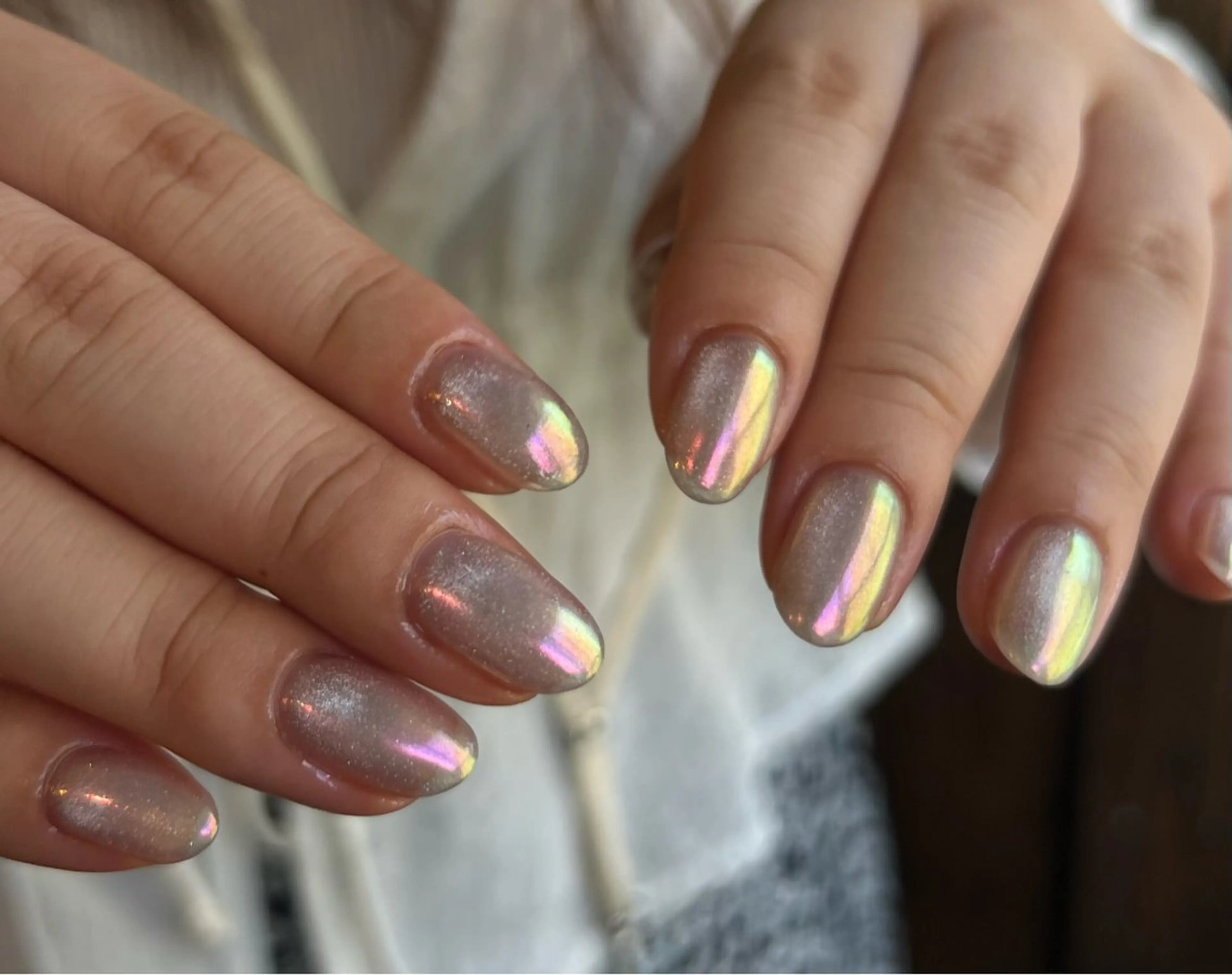 ネイル オーロラネイル マグネットネイル ミラーネイル 金木犀ネイルサロン 三浦のネイルデザイン