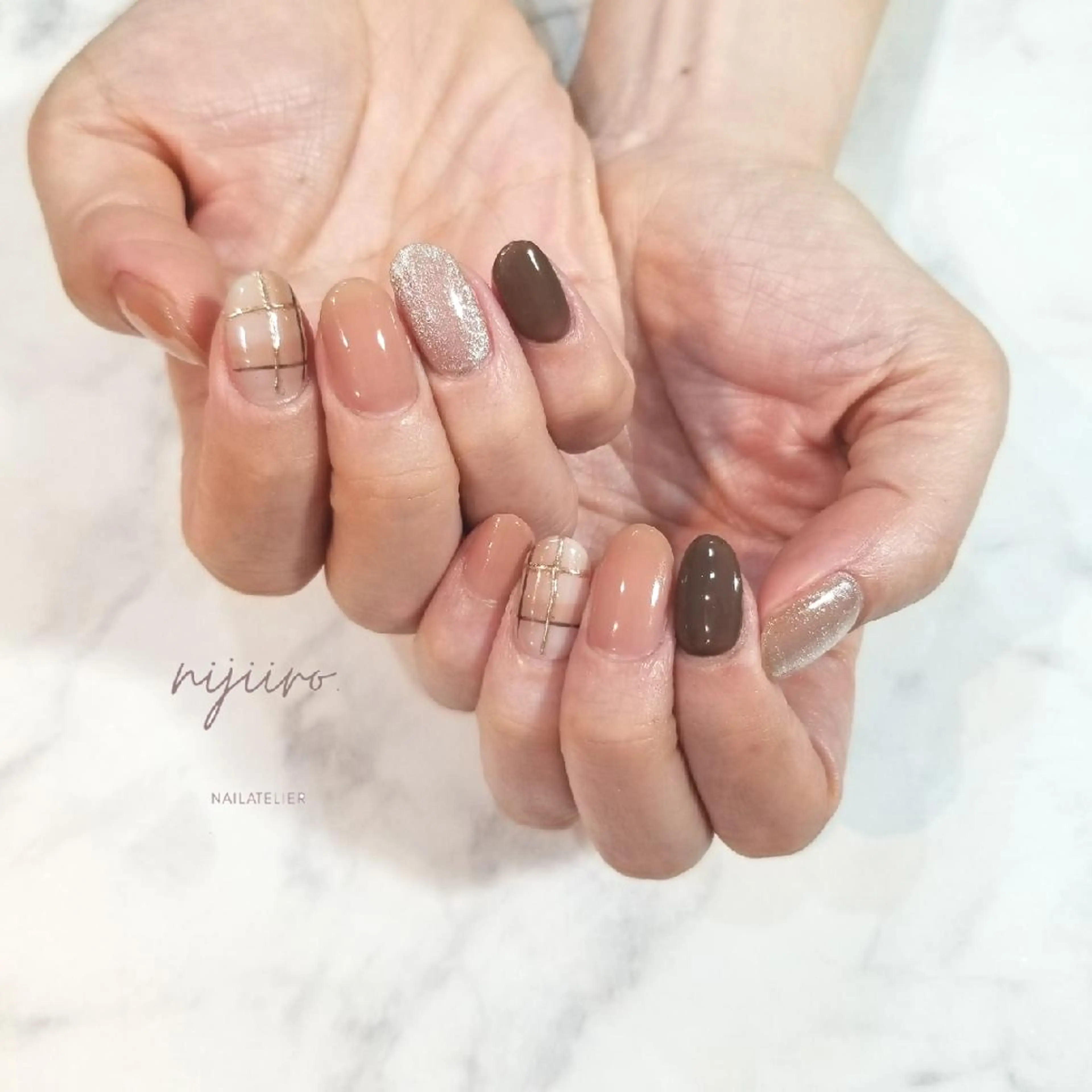 ネイル ハンドネイル nijiiro🌈 サトウのネイルデザイン