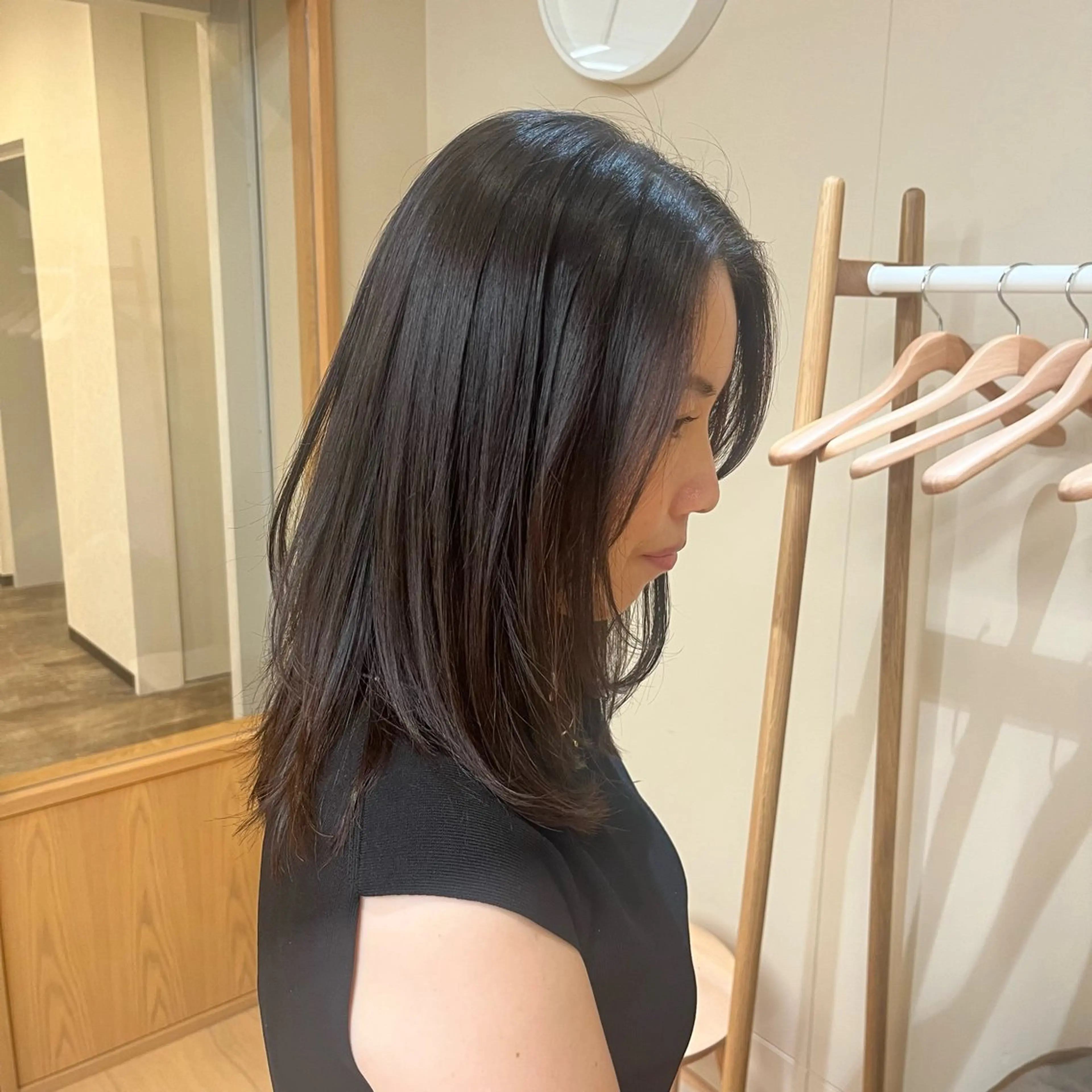 ロング レイヤーカット カット Wカラー🐾 ハルナのヘアスタイル