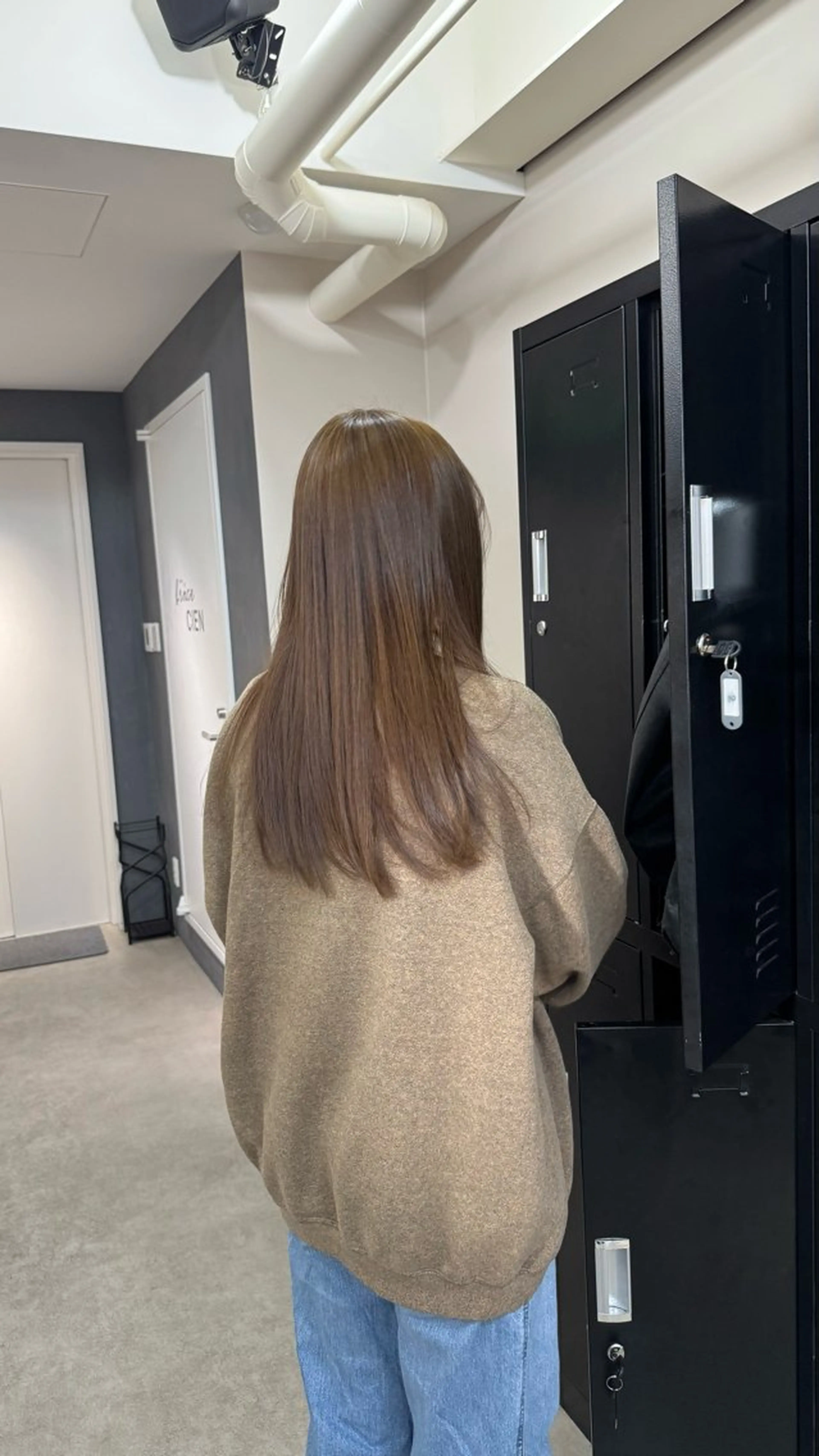 セミロング カット ヘアカラー トリートメント reira/堀江/ 似合わせカットのヘアスタイル