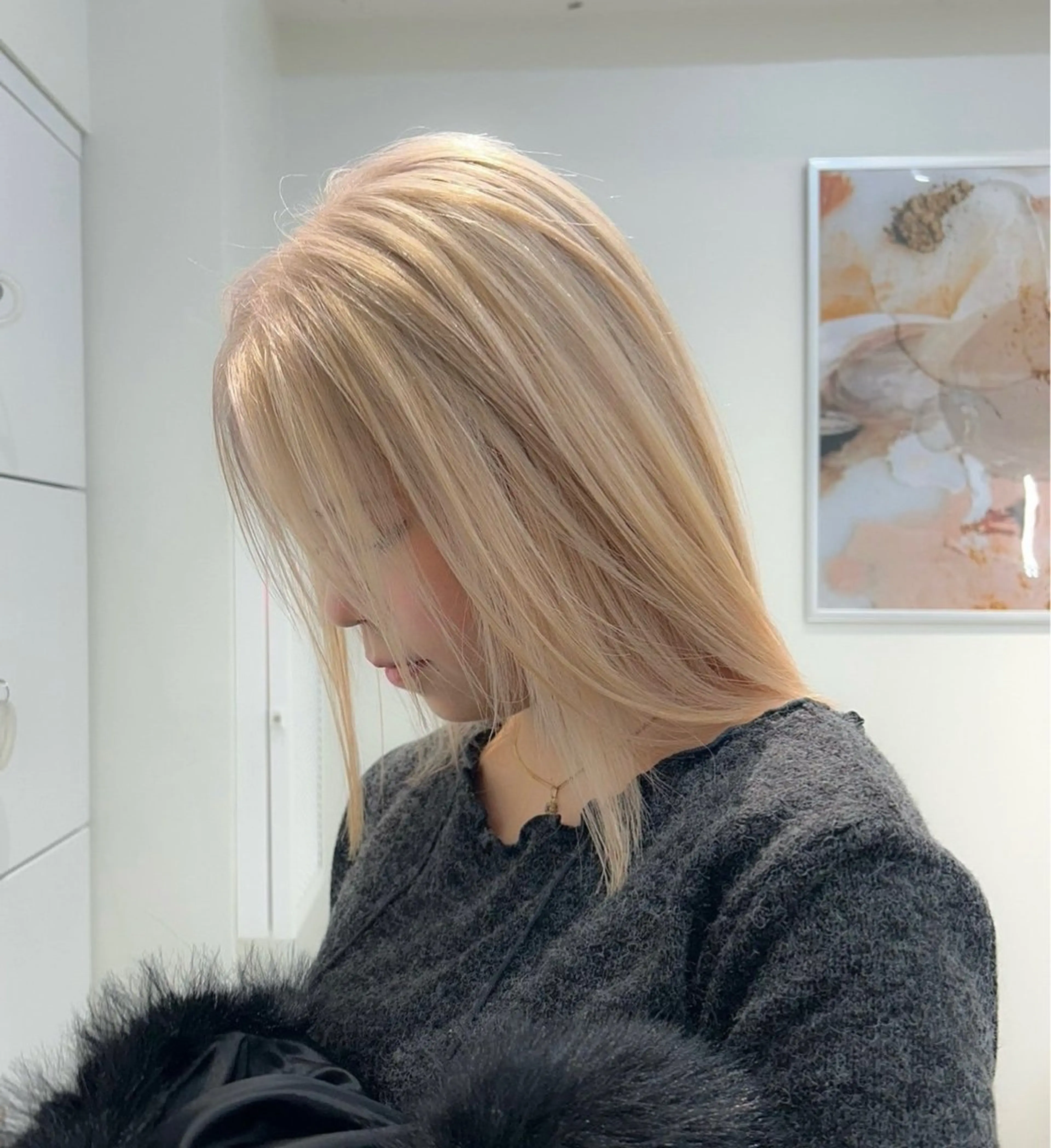 ロング 大人の海外ハイライト coconoのヘアスタイル