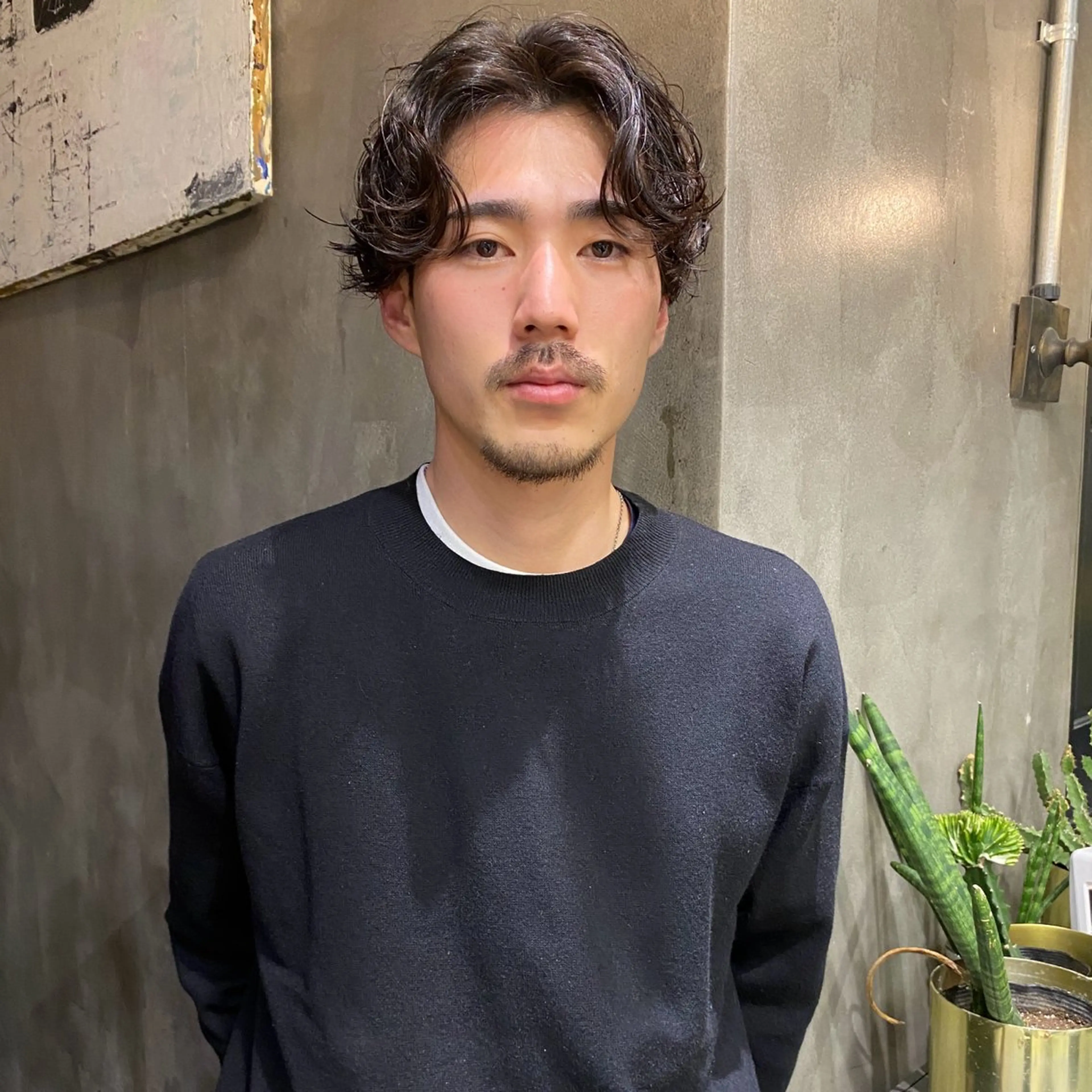 ショート パーマ メンズ メンズパーマ スパイラルパーマ カット パーマ トリートメント メンズヘア/パーマ/ SHOUTOのヘアスタイル