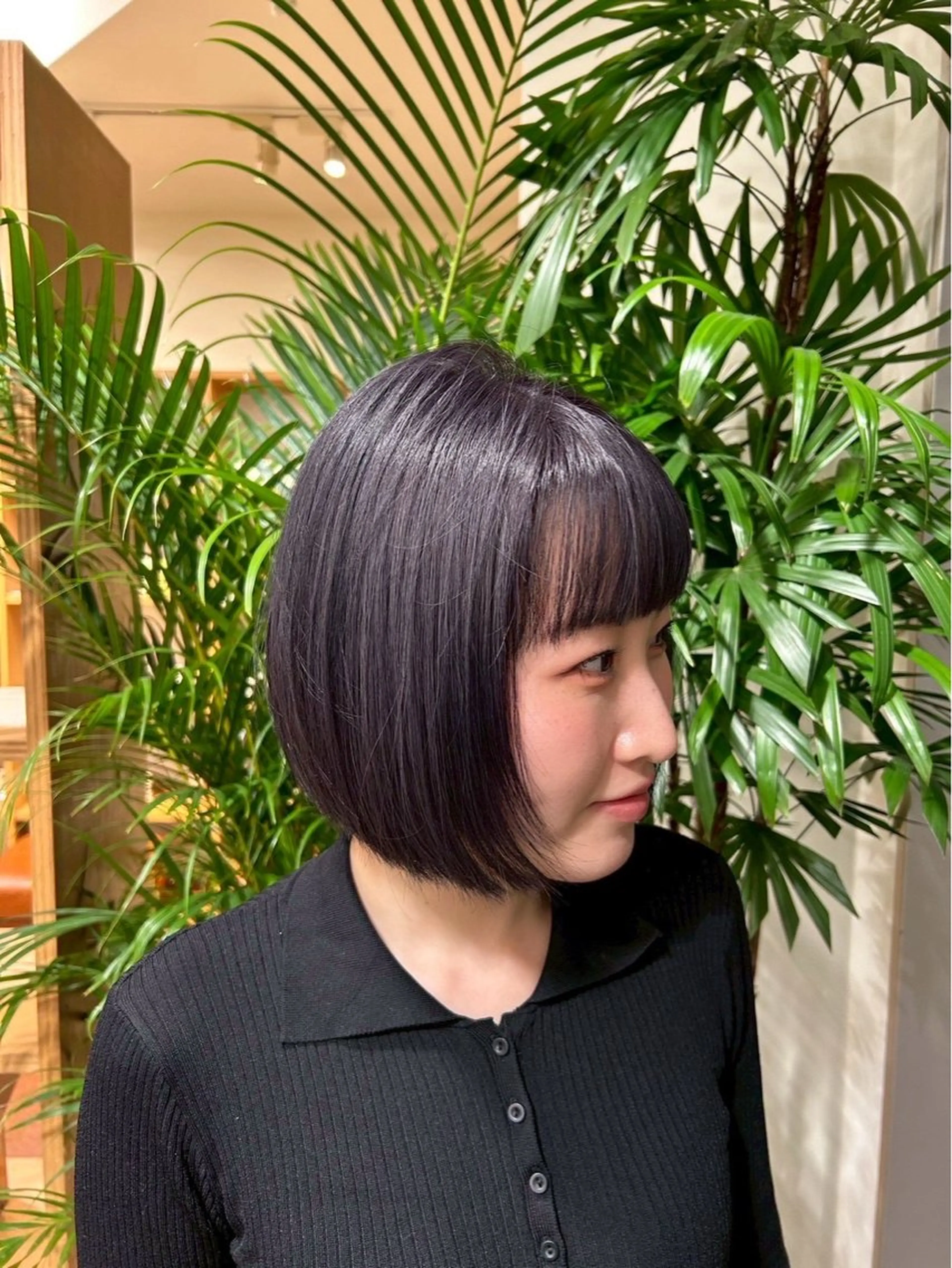 ミディアム 岩岡 つなみのヘアスタイル
