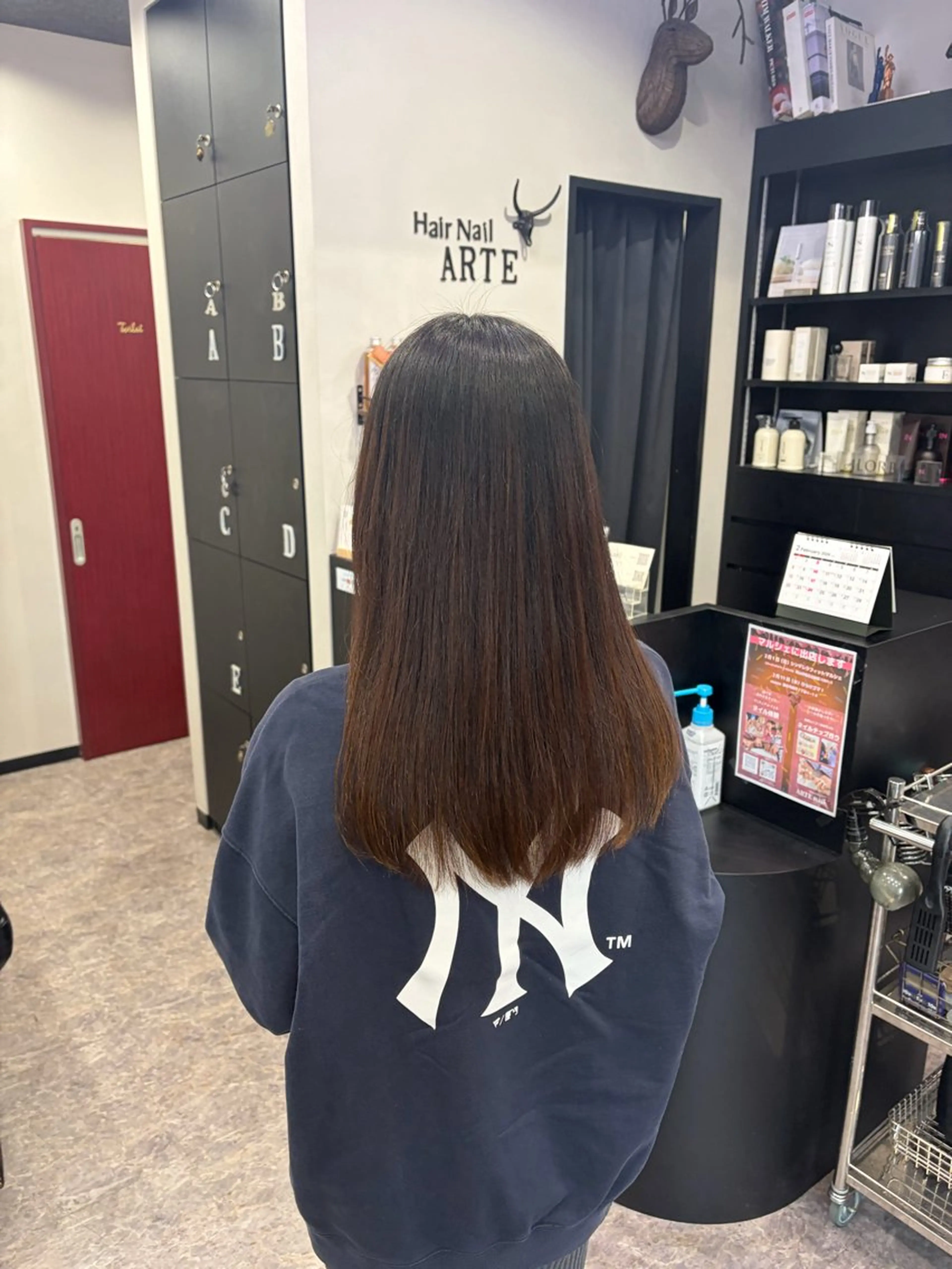 ロング カット 友滝 真菜美のヘアスタイル