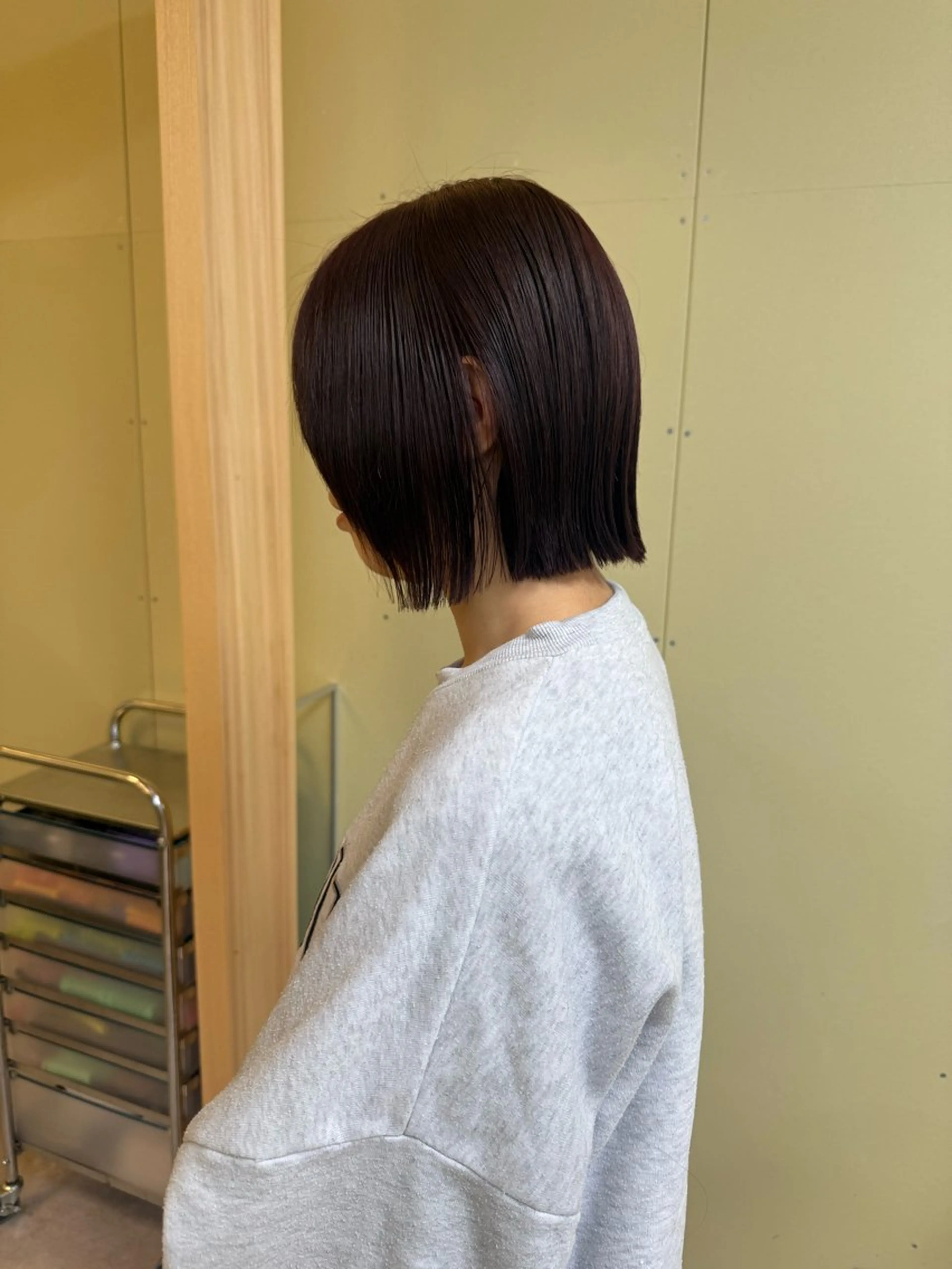 ショート カラー カット ヘアカラー トリートメント 伶風/ボブ/ ハッシュカットのヘアスタイル
