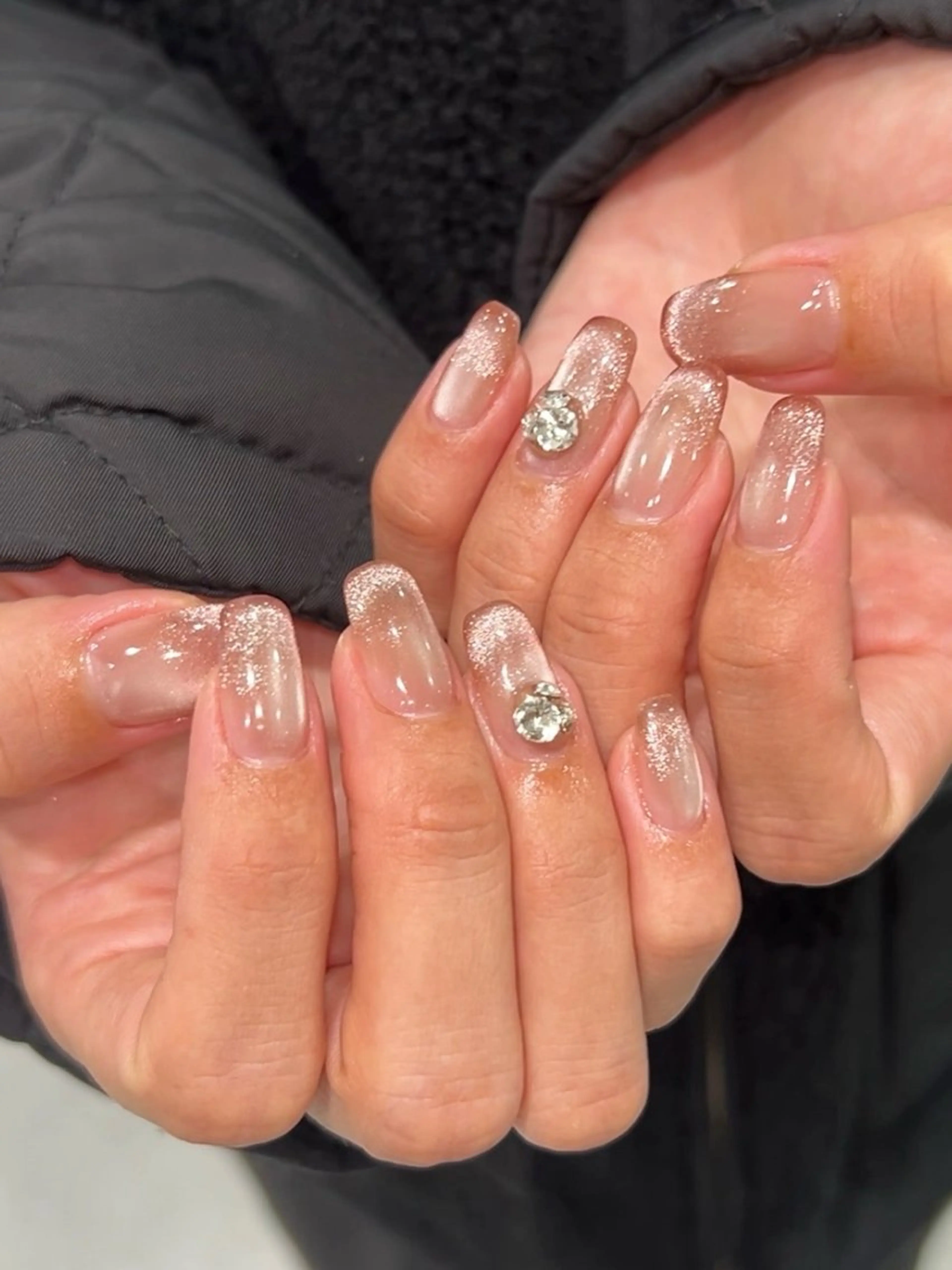 ネイル フレンチネイル マグネットネイル マグネットフレンチ RYO ／Amourのネイルデザイン