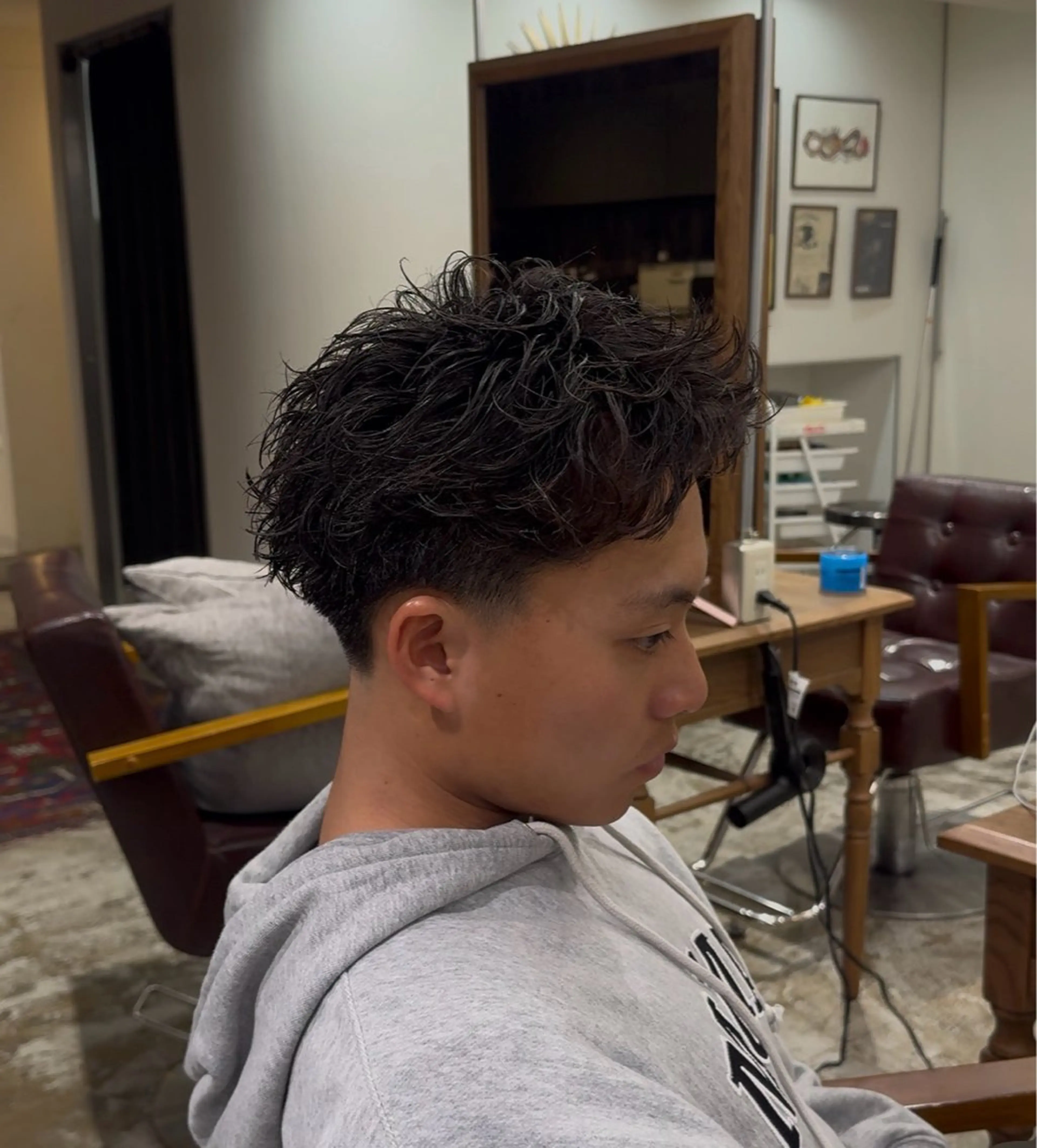ショート ショートヘア カット パーマ メンズショート メンズ特化パーマのヘアスタイル