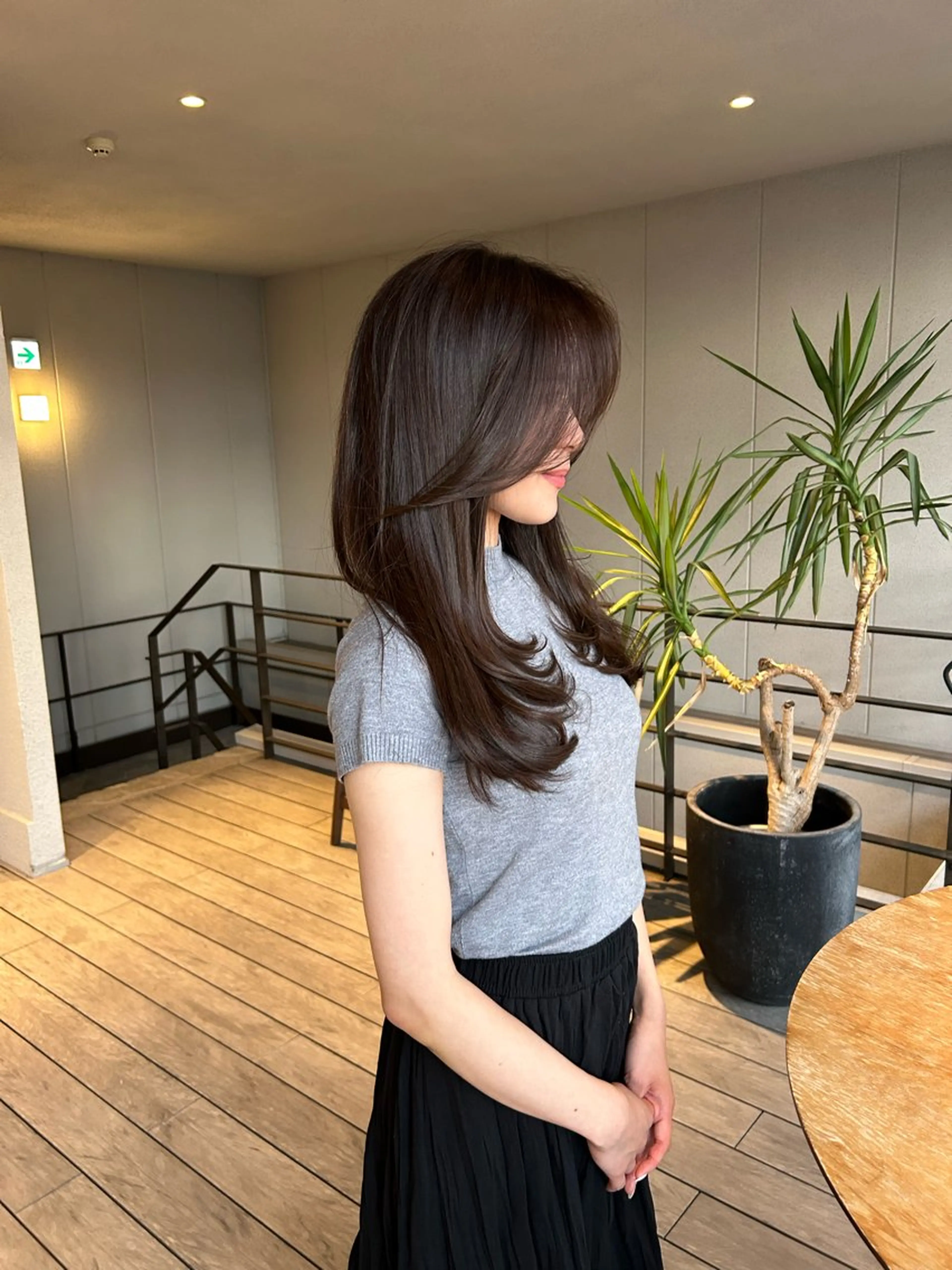 ロング カラー カット ヘアカラー トリートメント ⭐️海外レイヤー＆ ハイライト⭐️のヘアスタイル