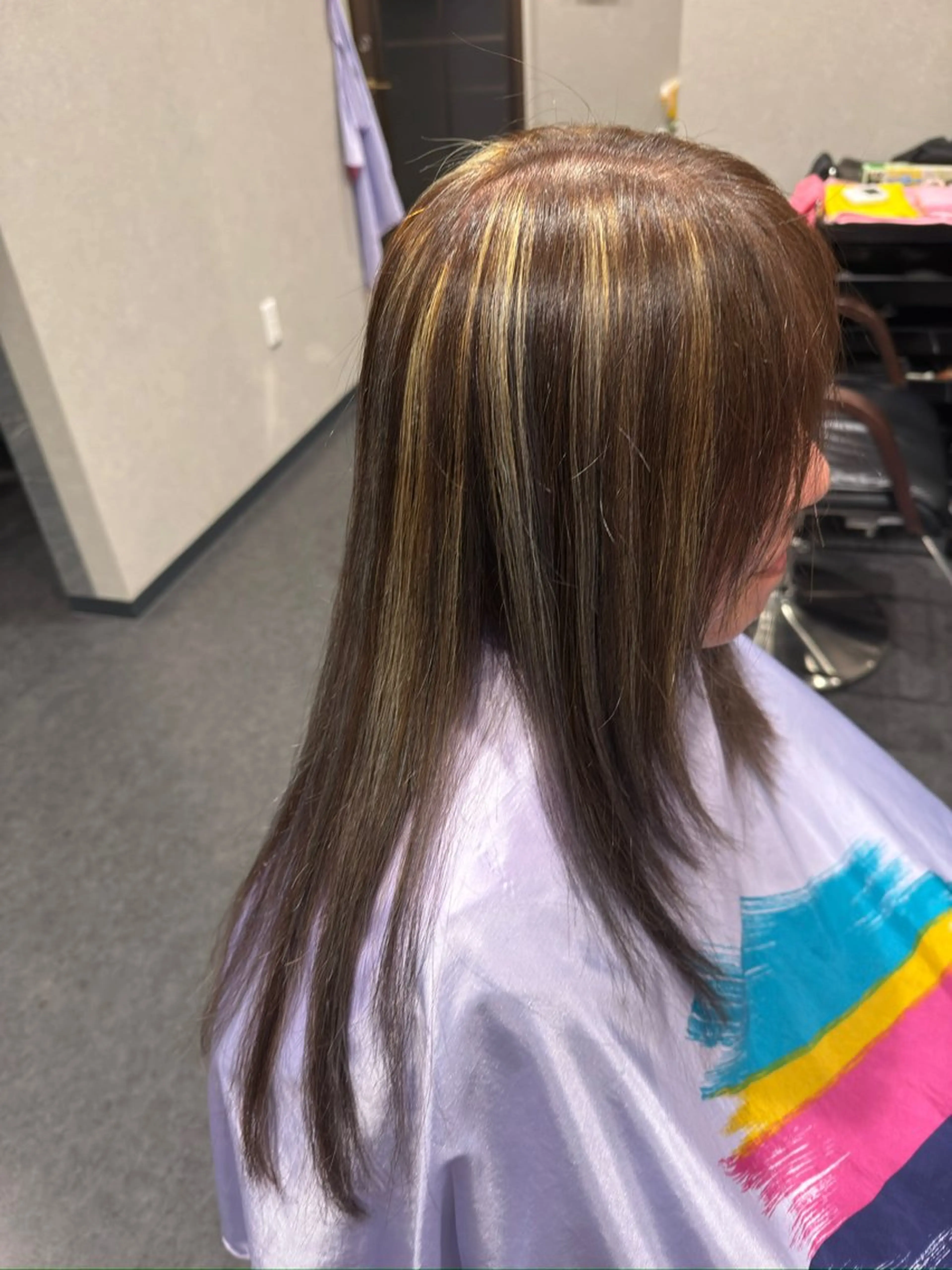 ロング ハイライト ロング 髪質改善⚡️カラー 🍀武久 誠🍀のヘアスタイル