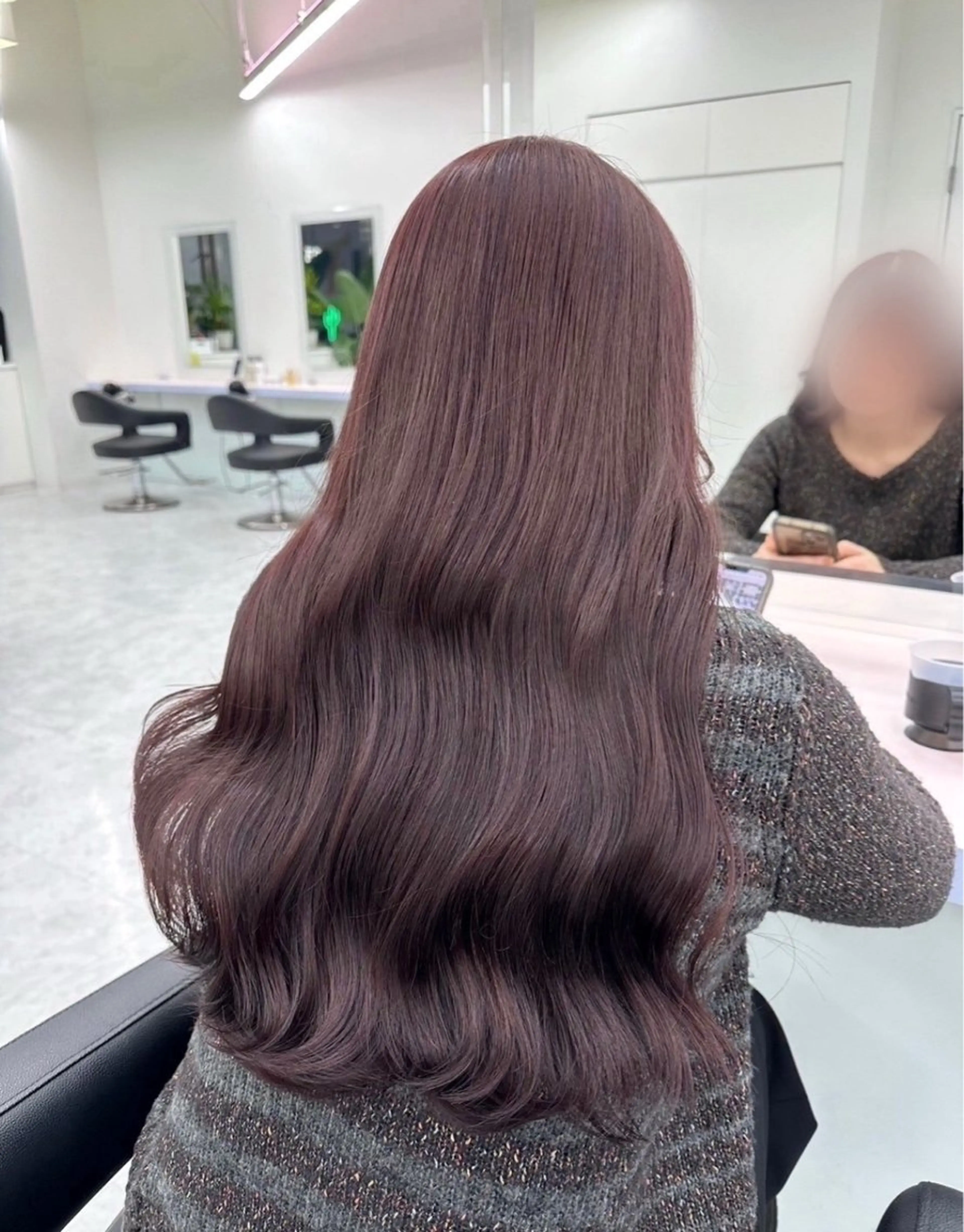 ロング ヘアカラー トリートメント ヘアセット NANA💓韓国ヘア /レイヤー/暖色💓のヘアスタイル