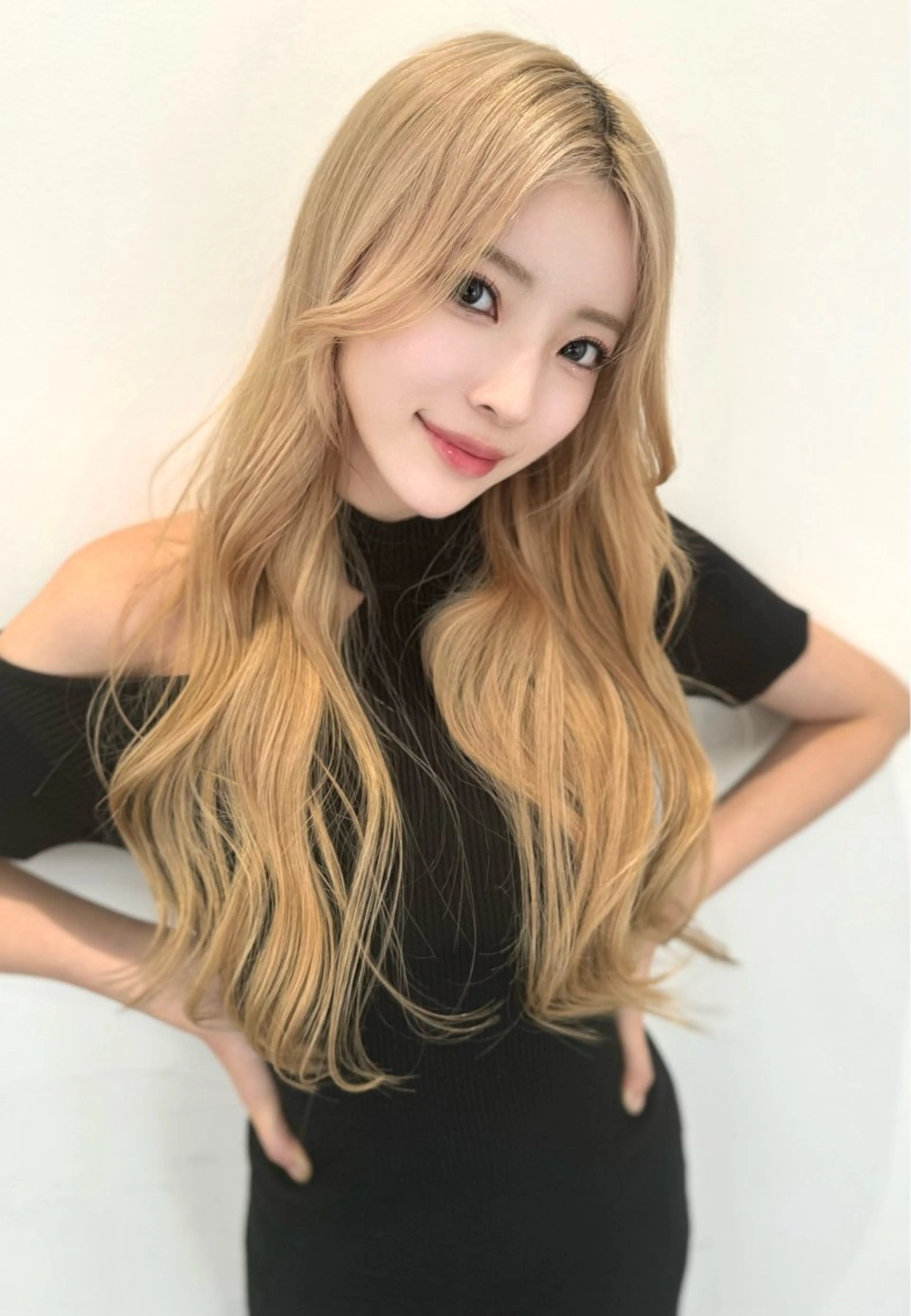 ロング カラー ヘアカラー 韓国風ハッシュカット 似合わせレイヤー池袋のヘアスタイル