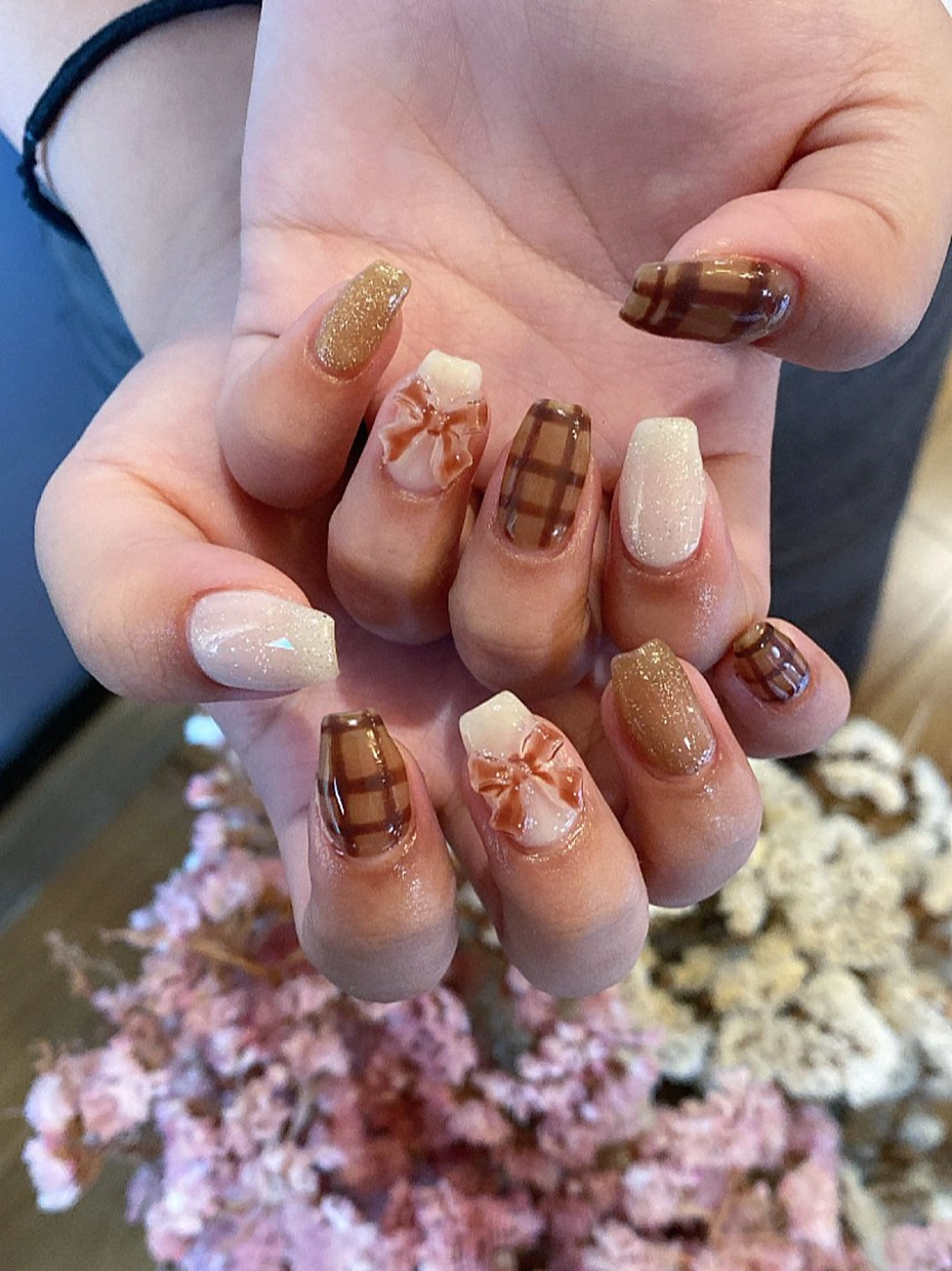 ネイル ハンドネイル crystal ⭐︎ colorのネイルデザイン