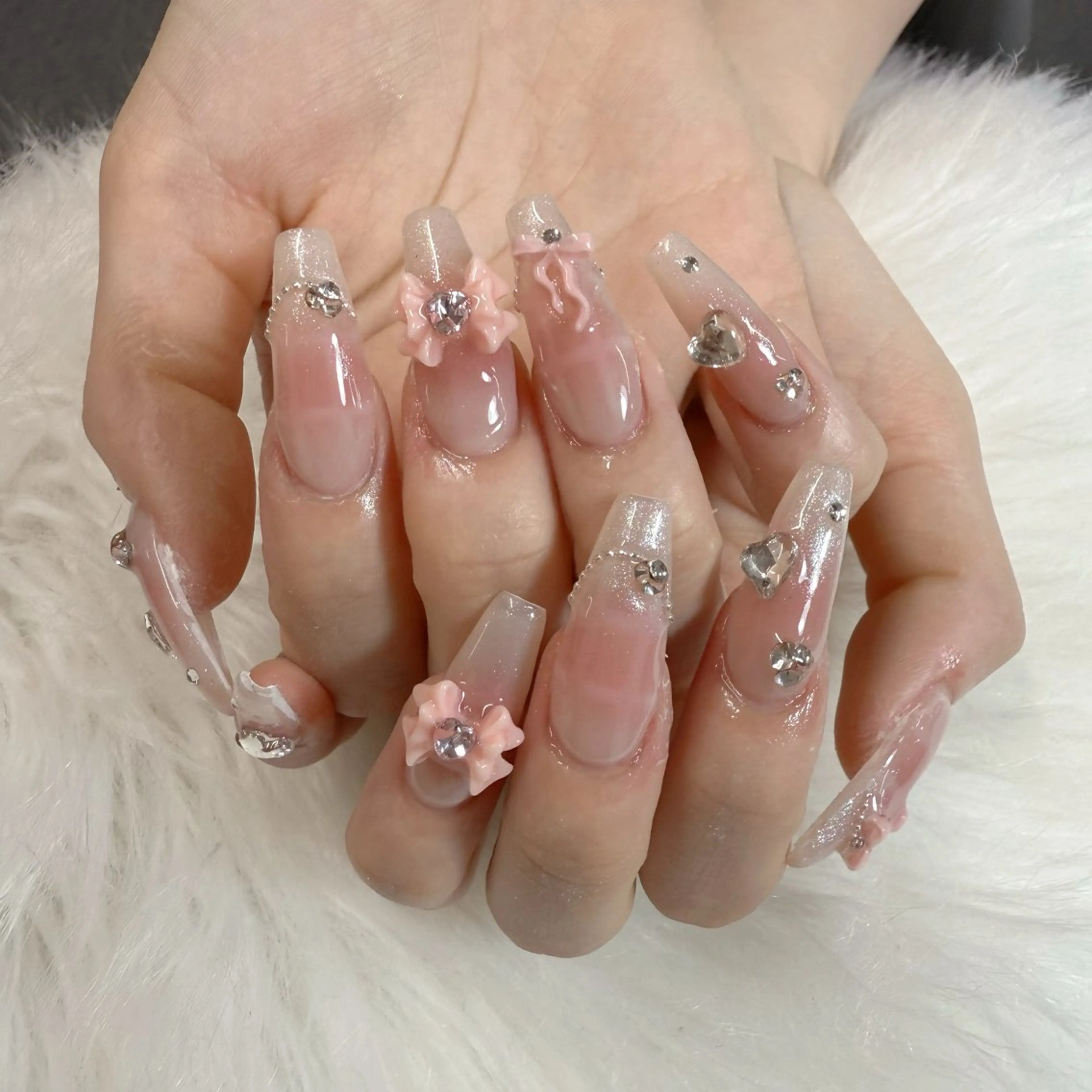 ネイル ハンドネイル 🎀nana🫧 ワンホンネイル🎀のネイルデザイン