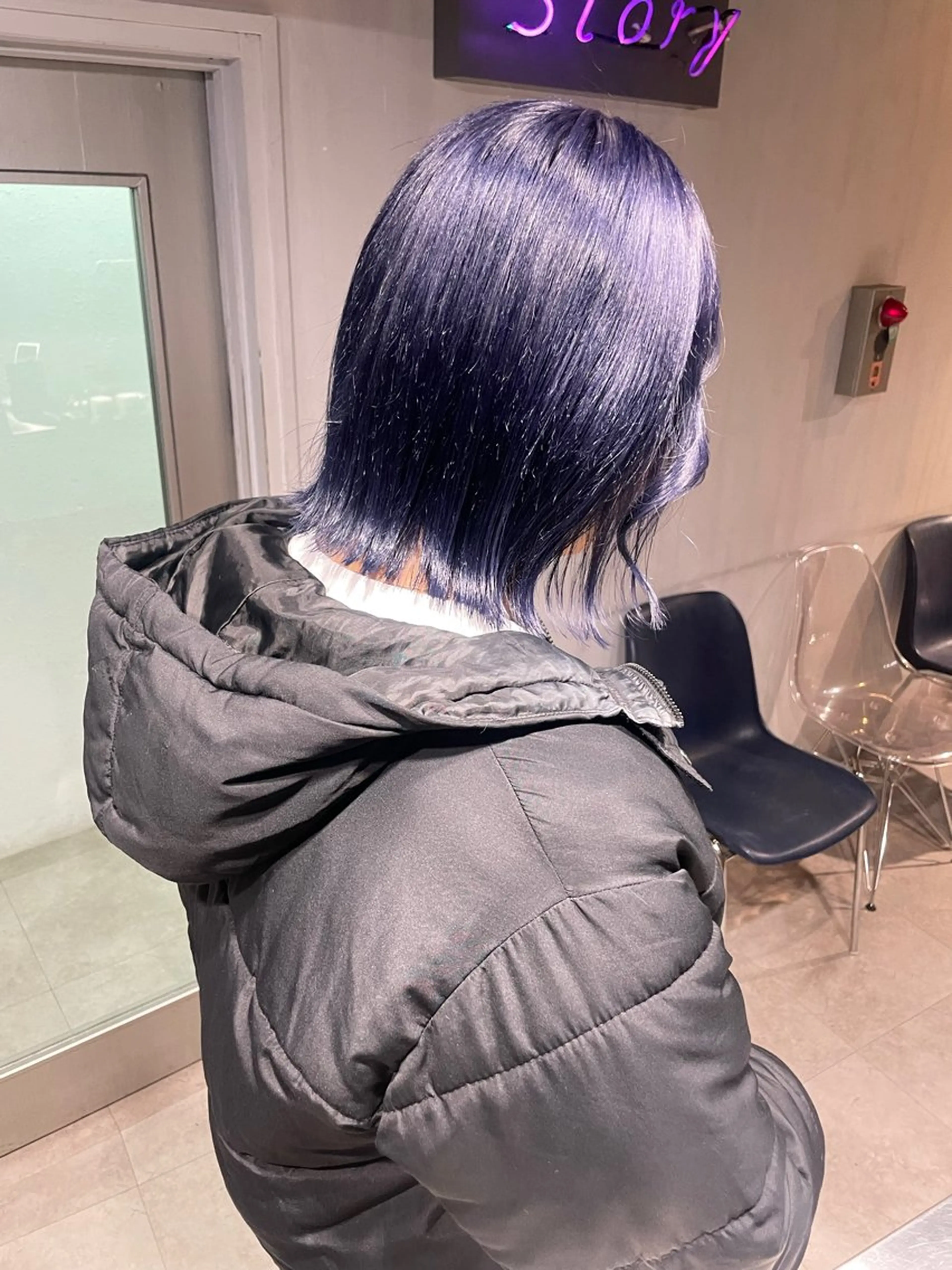 ミディアム カラー ヘアカラー トリートメント ヘッドスパ 🦋ハイトーンボブ ショート🦋トシキのヘアスタイル