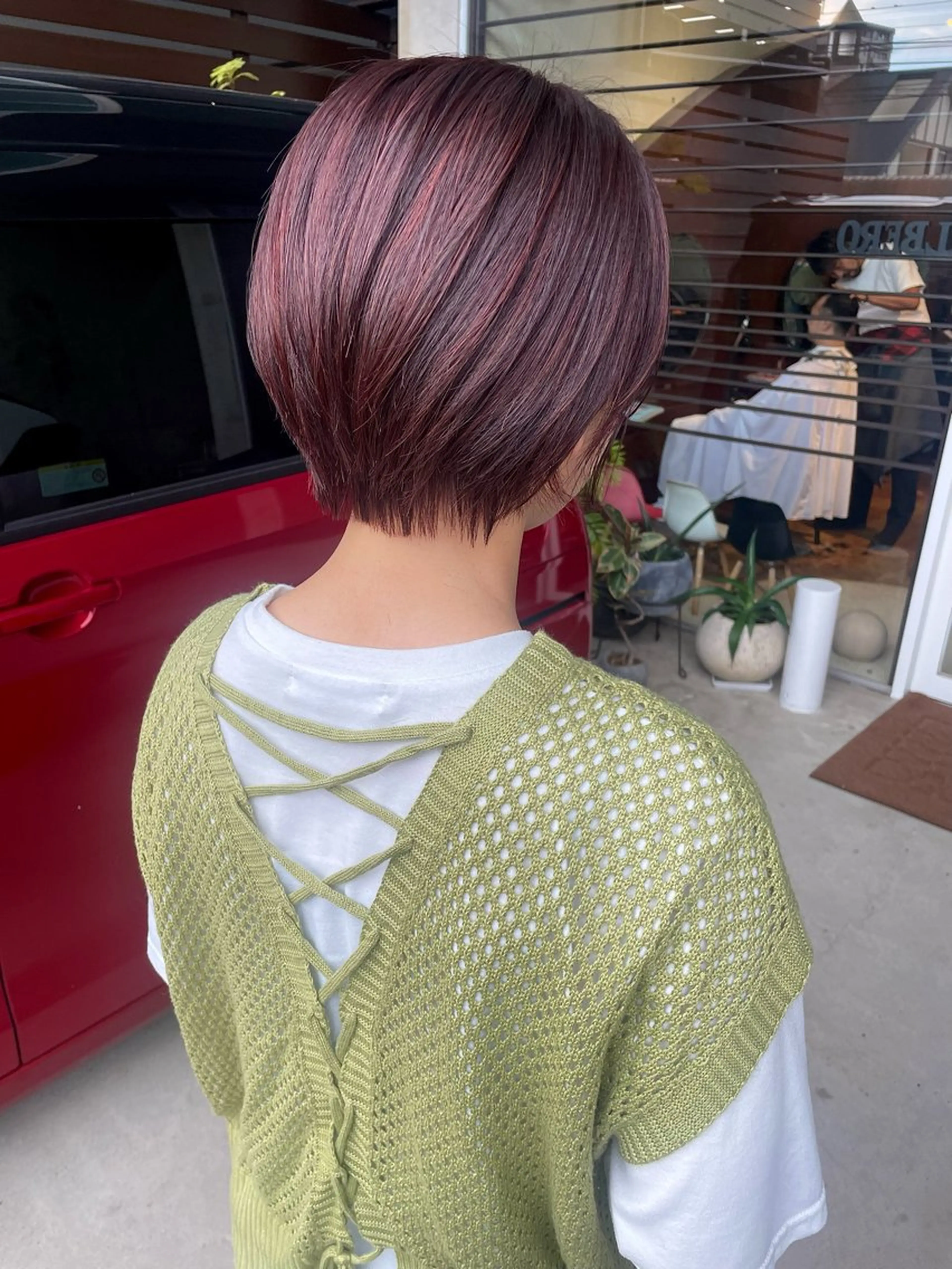 ショート カラー ハイライトカラー ハイライト 日高 香織のヘアスタイル