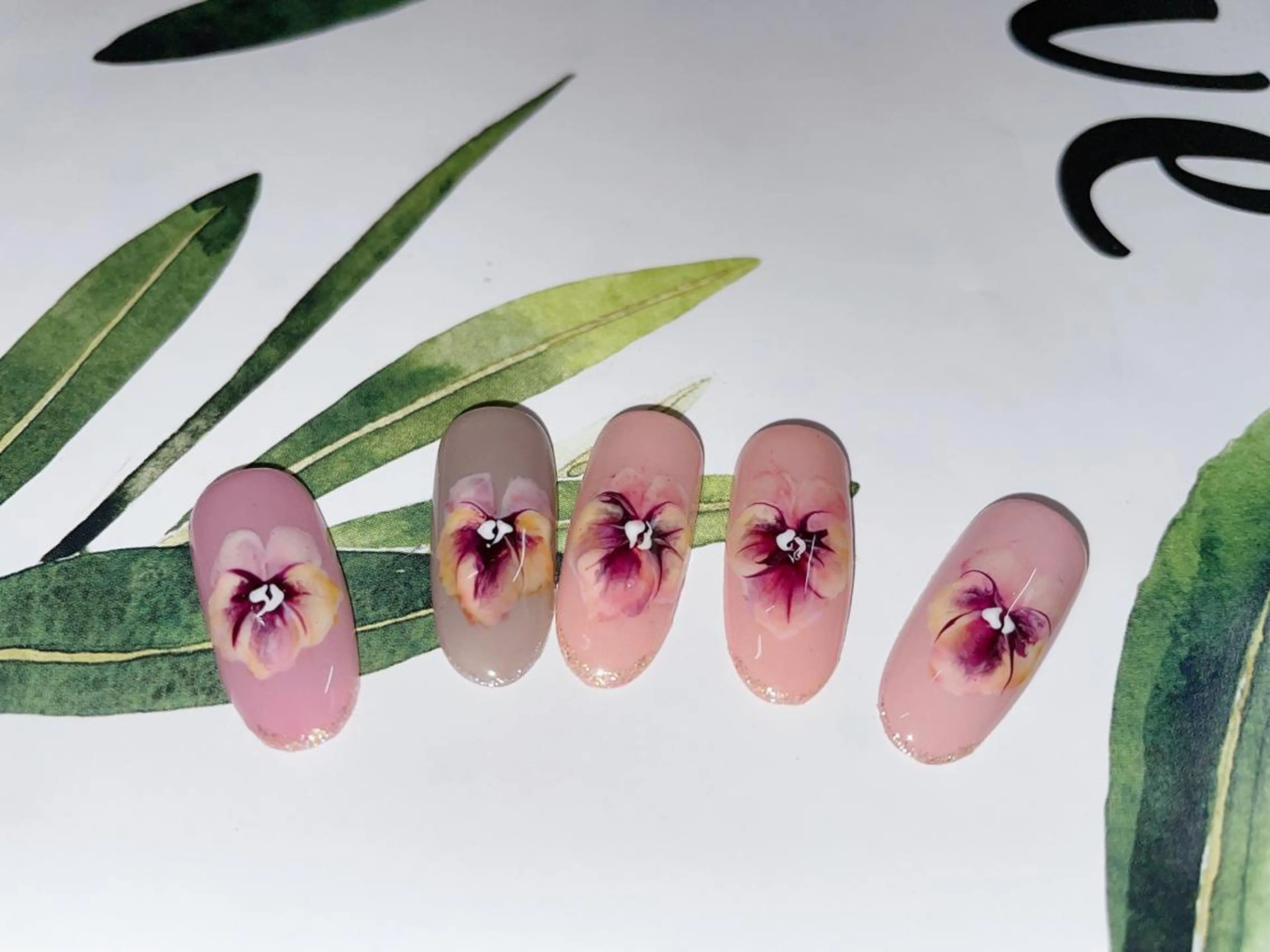 ネイル アートネイル ワンカラーネイル 奥園 良恵のネイルデザイン