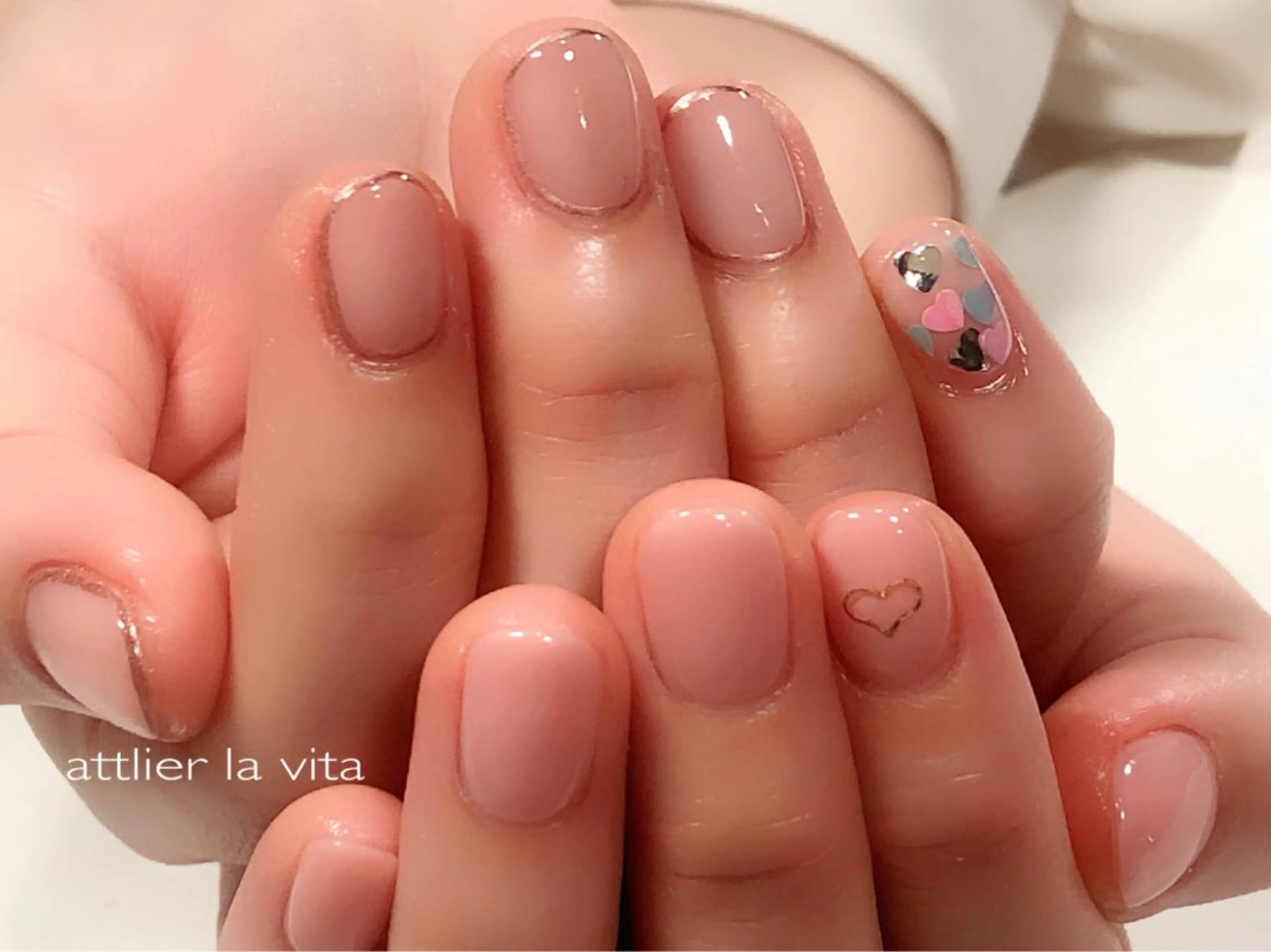 ネイル クリアネイル 持ち込み atelier la vita所属・lavita. mimuraのネイルデザイン