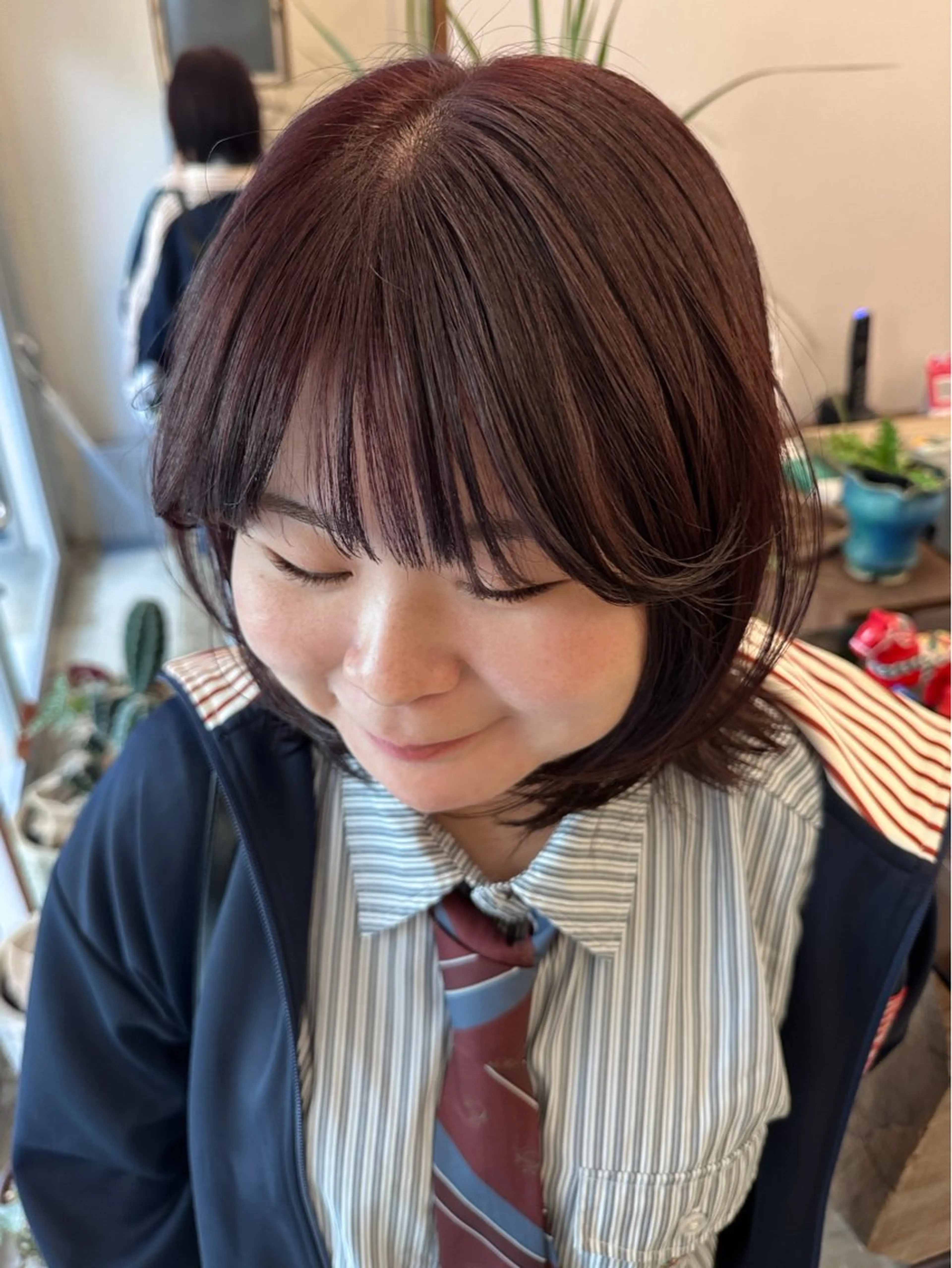 ミディアム ヘアカラー トリートメント 🐏nao /レイヤーカット🐏のヘアスタイル