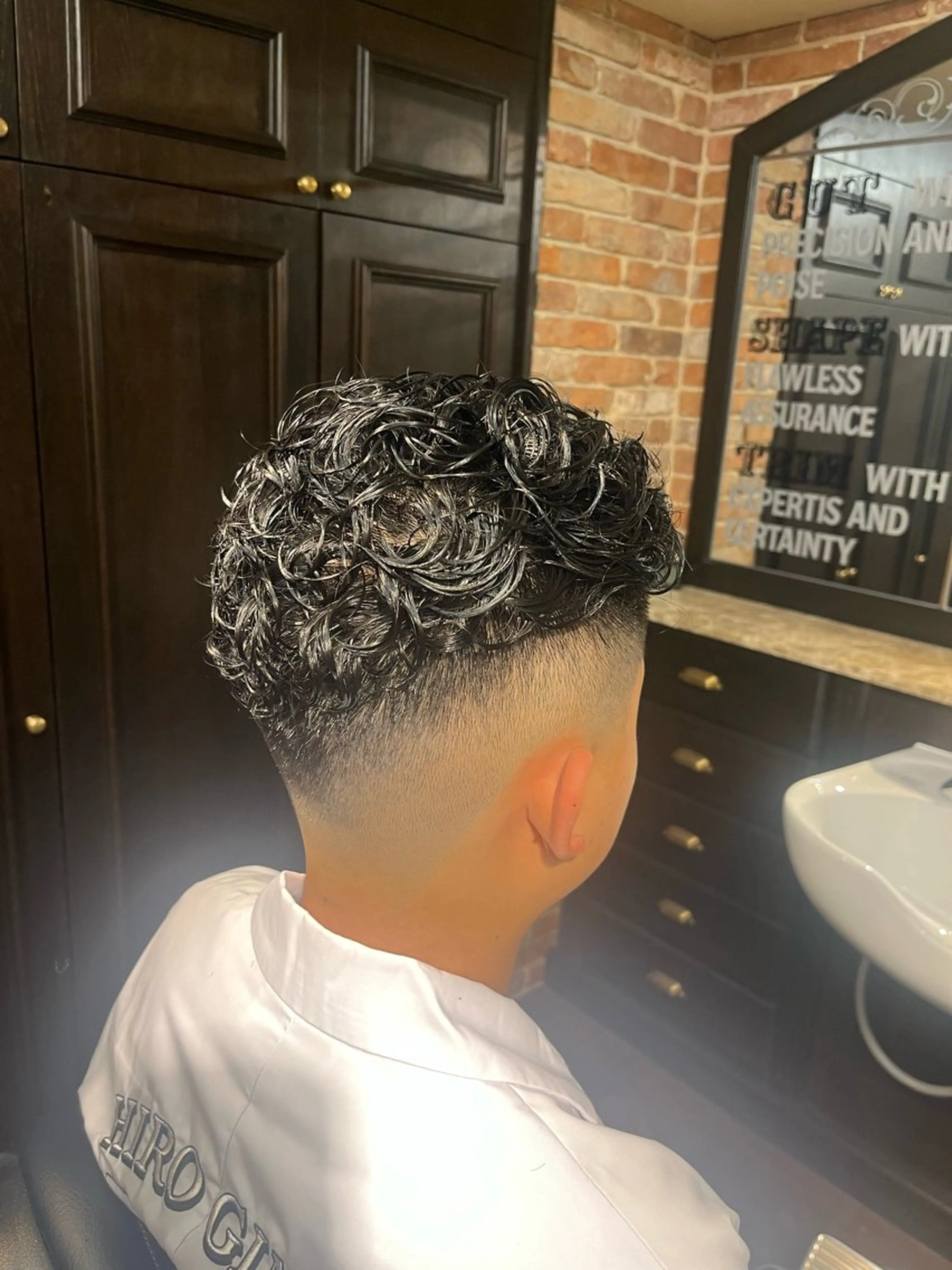 ショート パーマ 工藤 千織のヘアスタイル