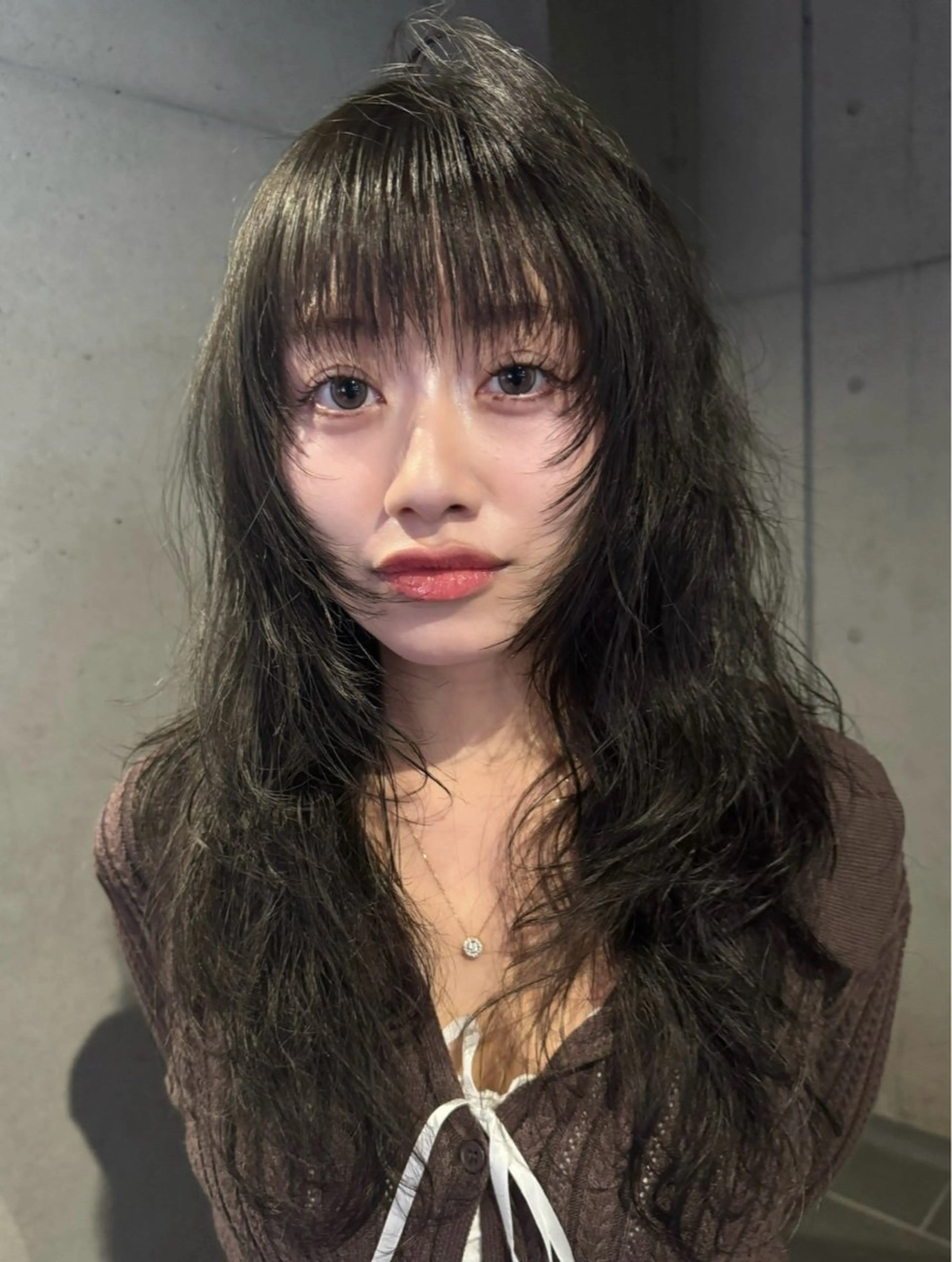 ロング パーマ カット パーマ だいち/ブリーチ/ レイヤーカットのヘアスタイル