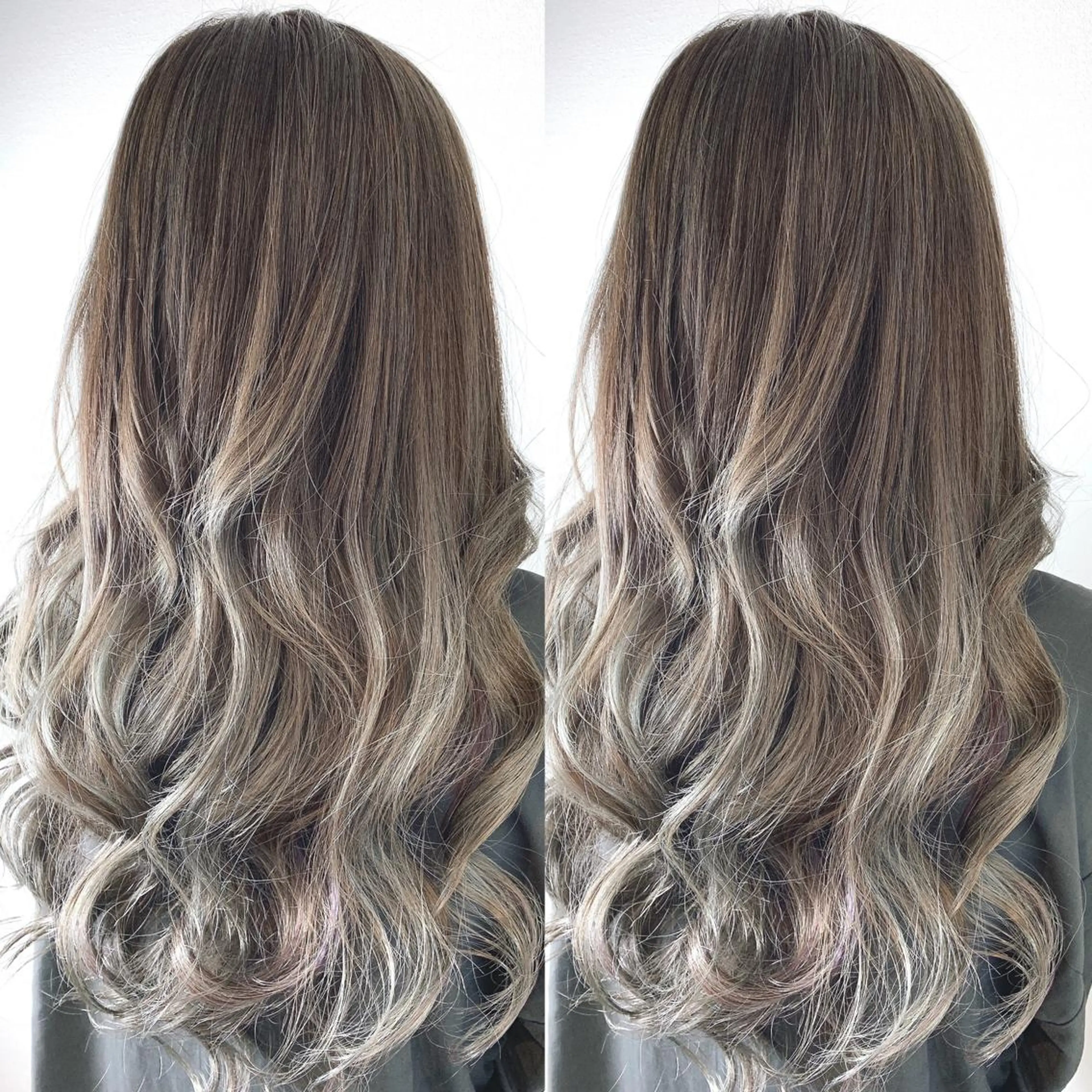 セミロング カラー グラデーションカラー 菊池 遼/透明感 /韓国レイヤー/艶感のヘアスタイル