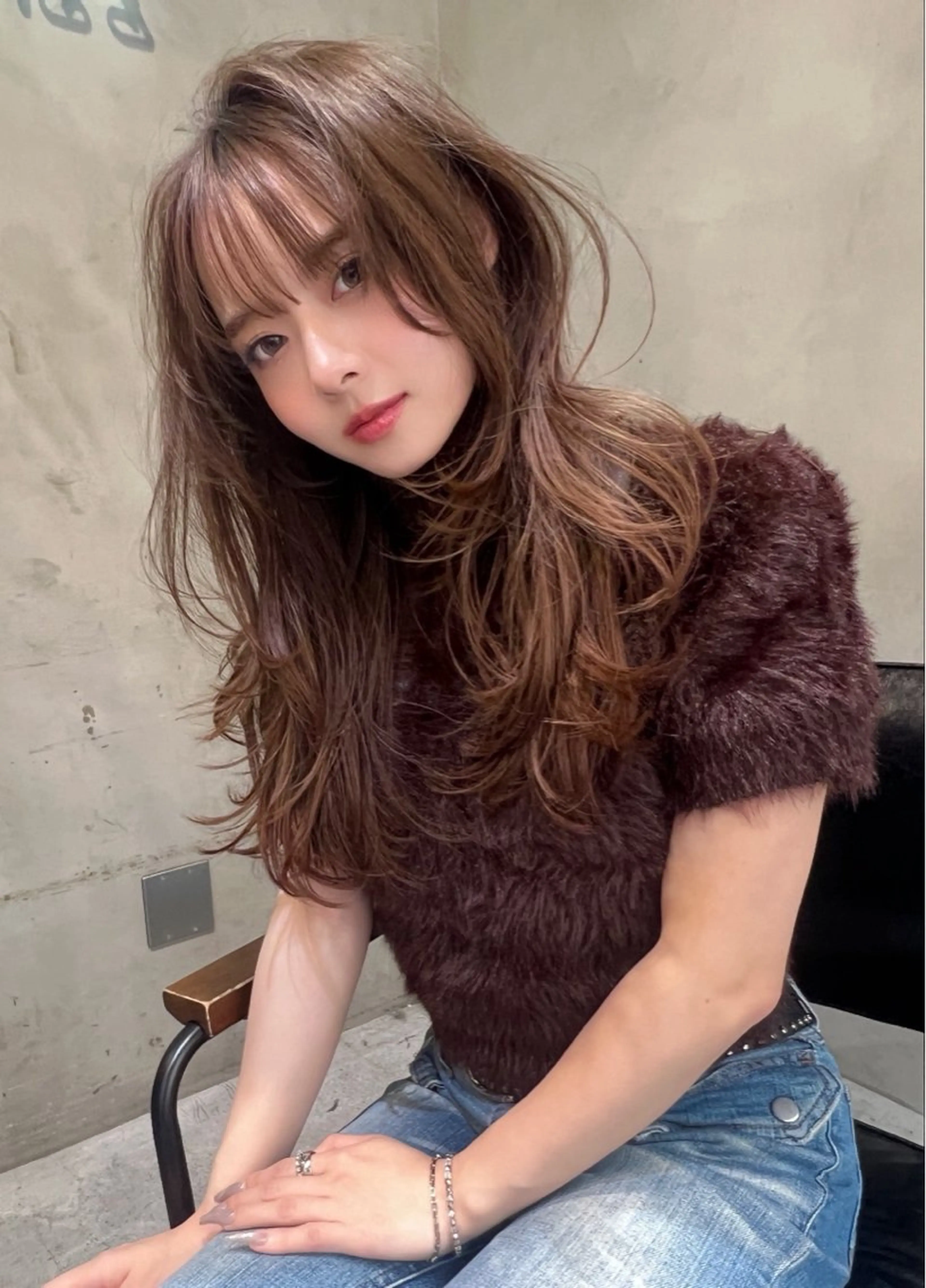 ロング カラー ヘアカラー 五川 懸心のヘアスタイル