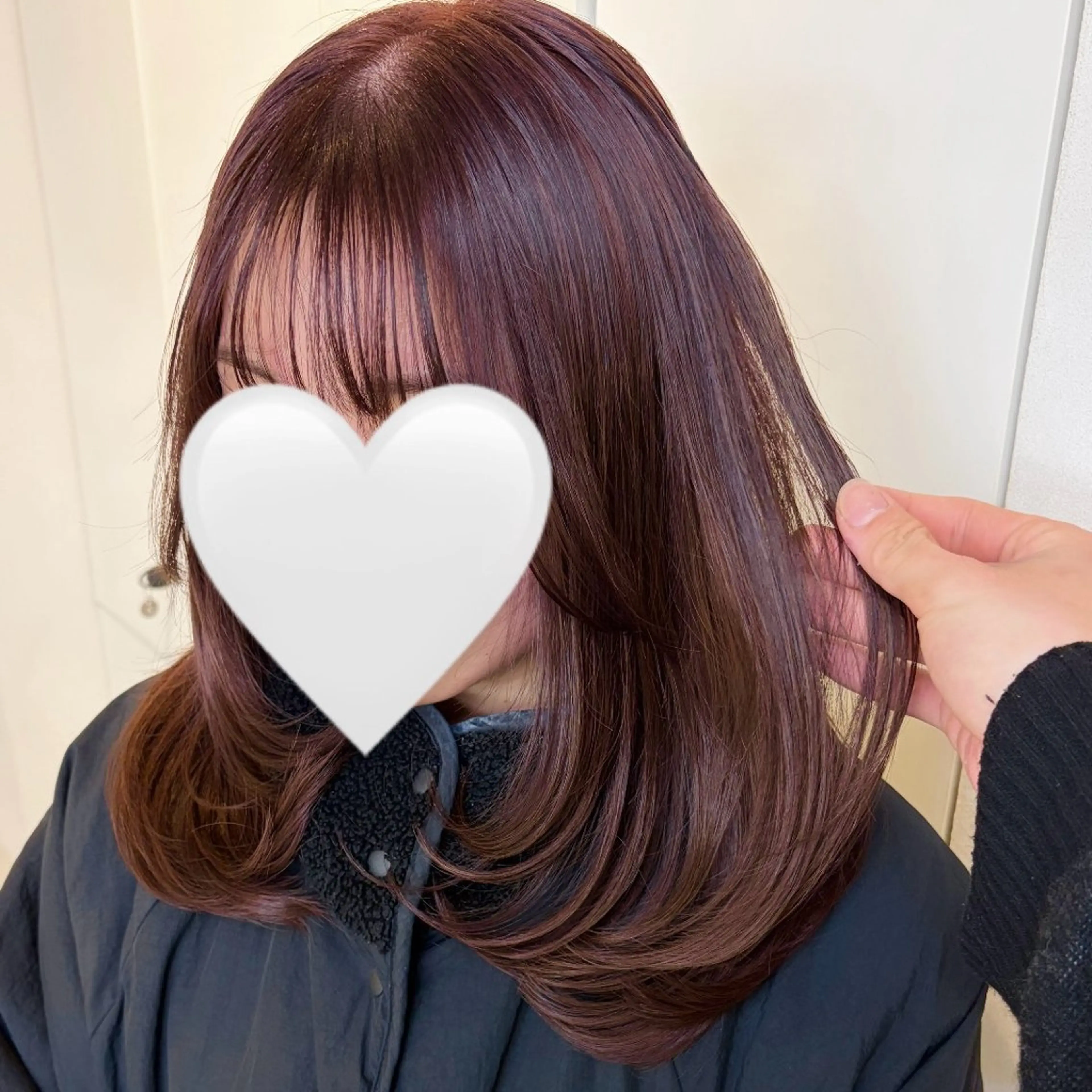 ミディアム カラー ヘアアレンジ ブリーチ ダブルカラー ブリーチなしカラー ヘアカラー トリートメント ヘアセット ブリーチなし🤍透明 感カラーtakutoのヘアスタイル
