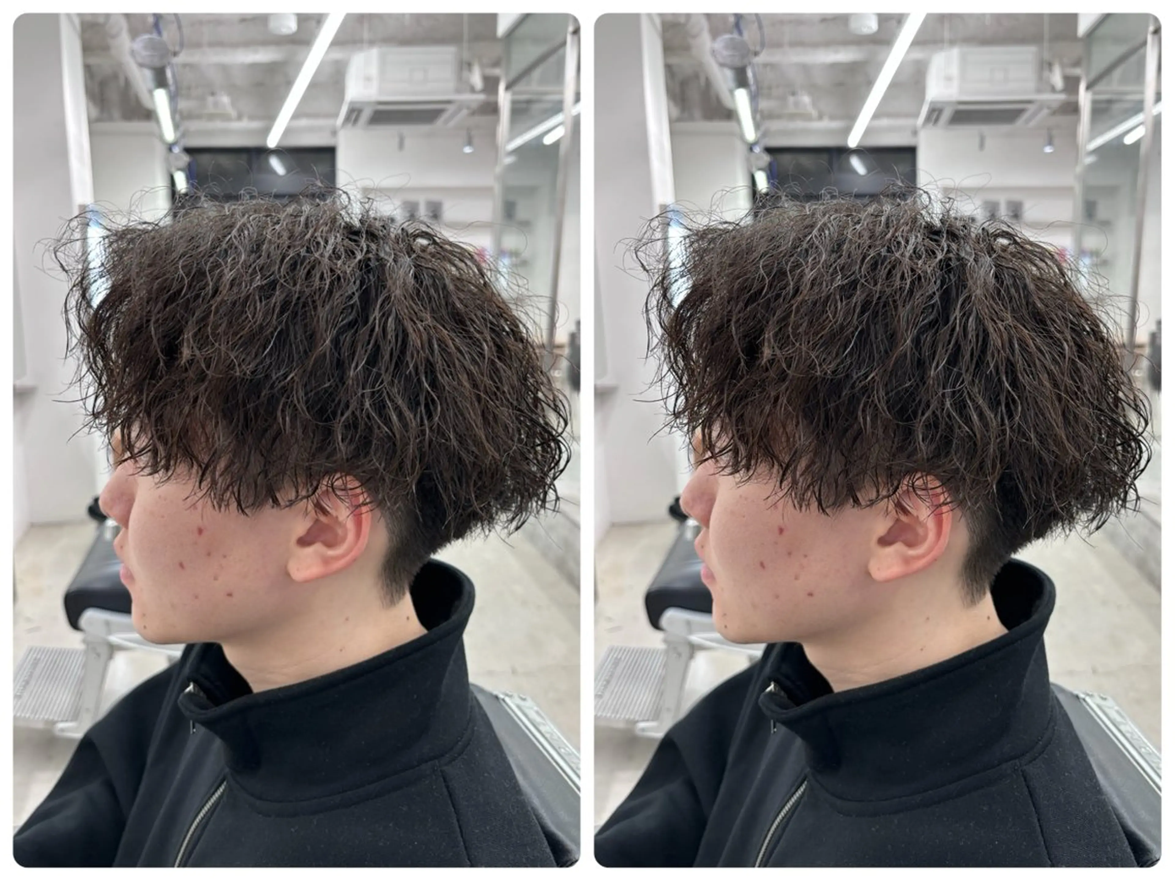 カット+似合わせパーマ+眉カットの写真