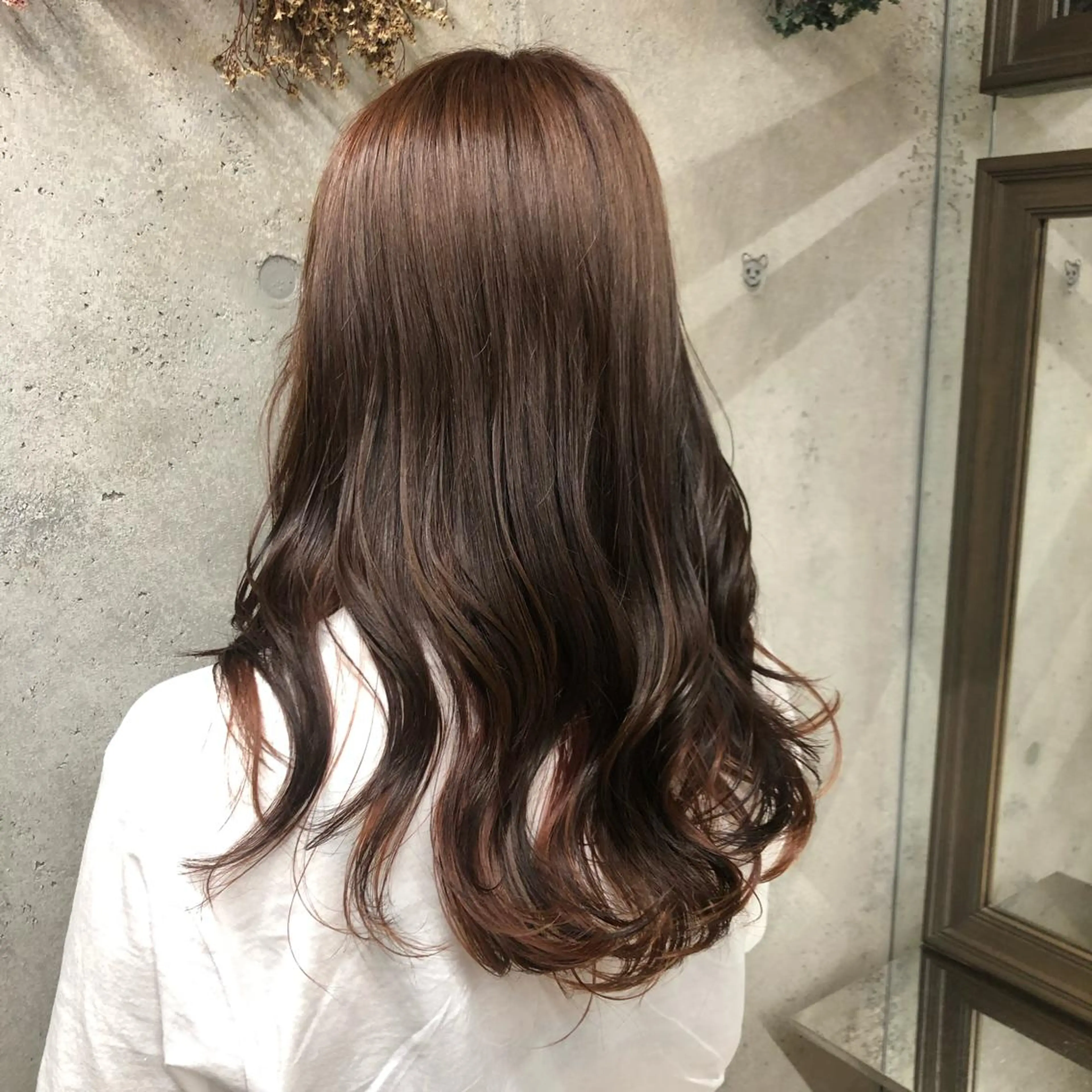 ロング カラー ピンクカラー ヘアカラー wakana 【ブリーチカラー】のヘアスタイル