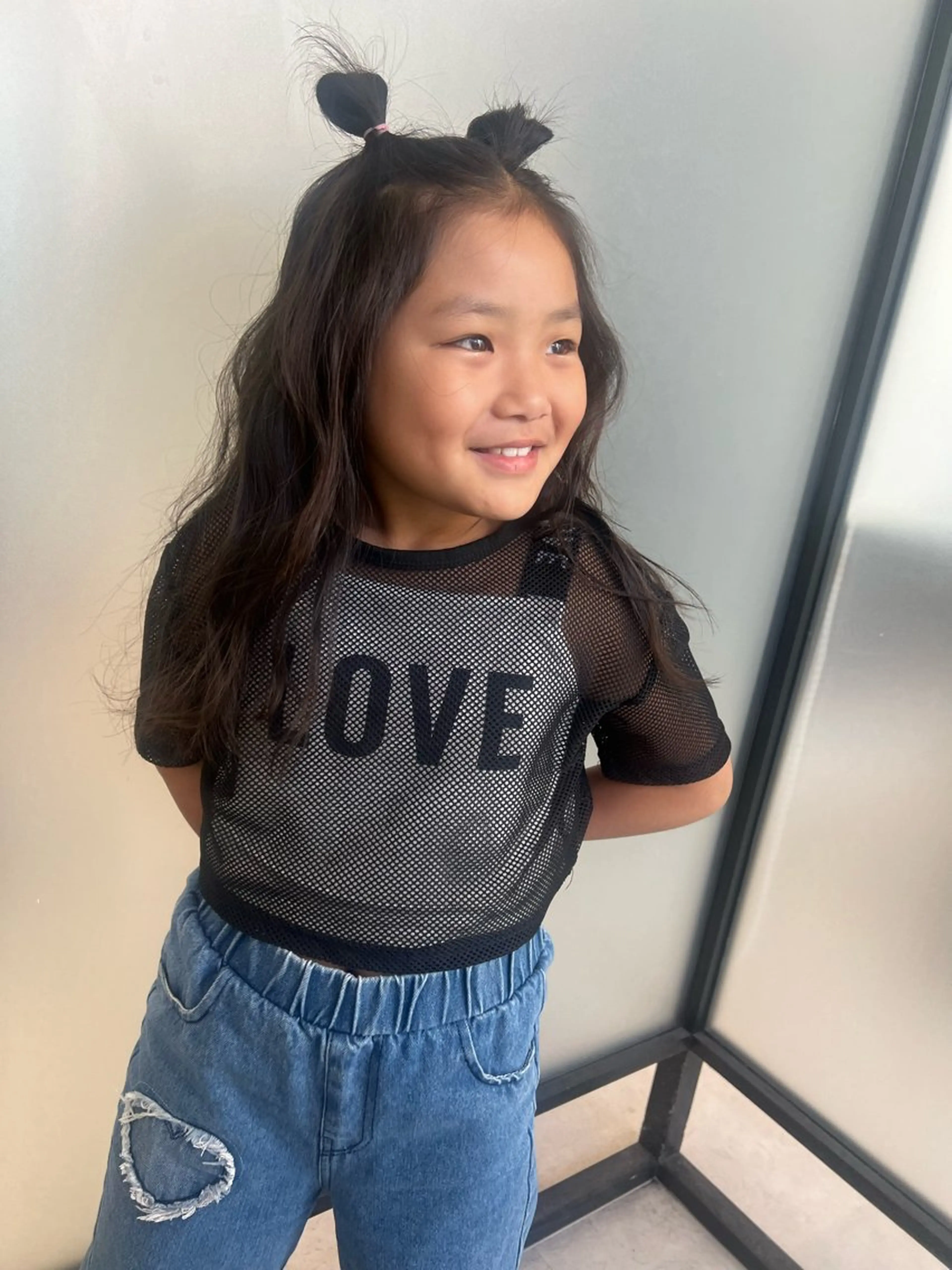 ロング キッズ カット 宮永 智香のヘアスタイル