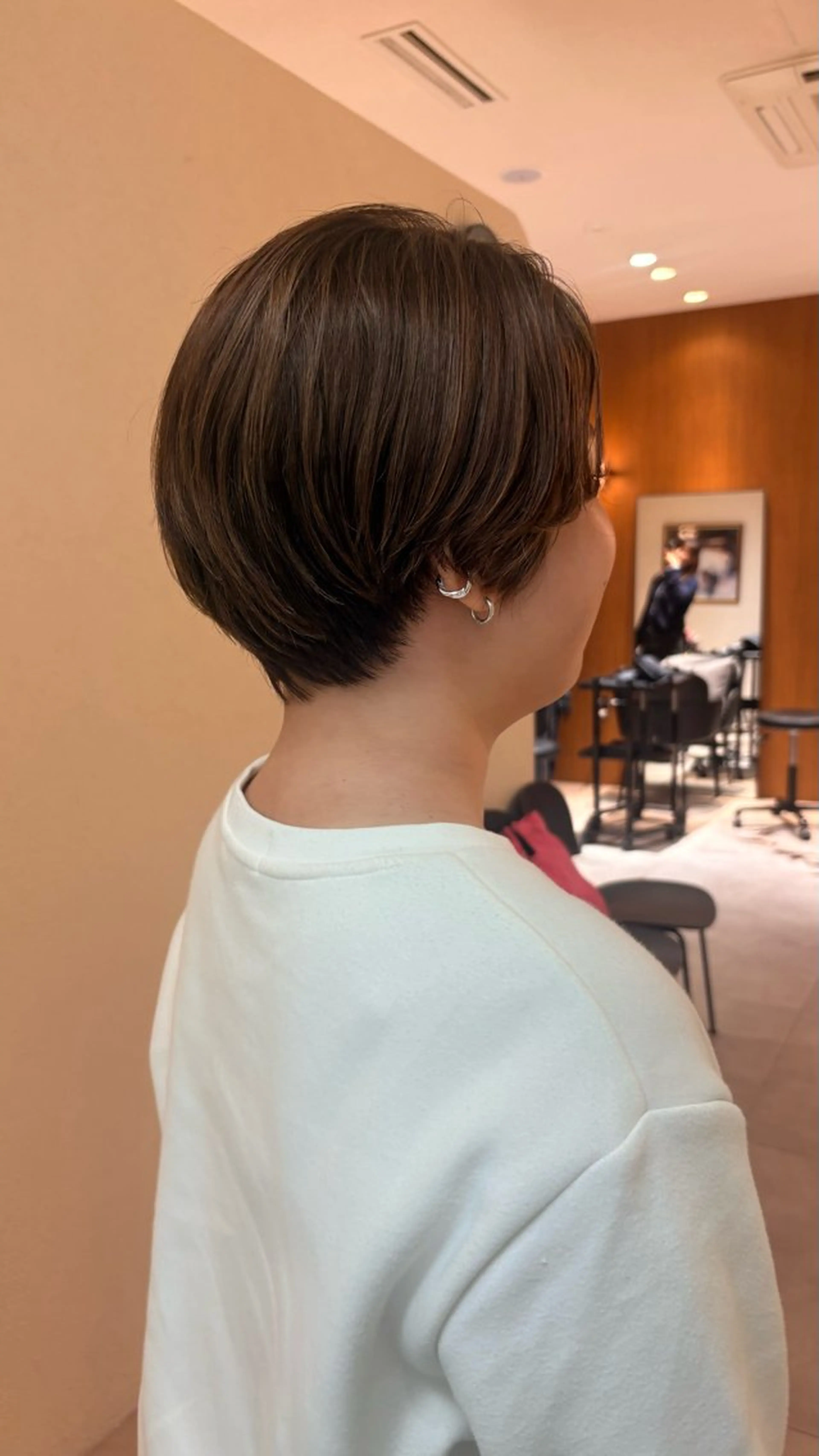 ショート 《センターパート / perm》ナミのヘアスタイル