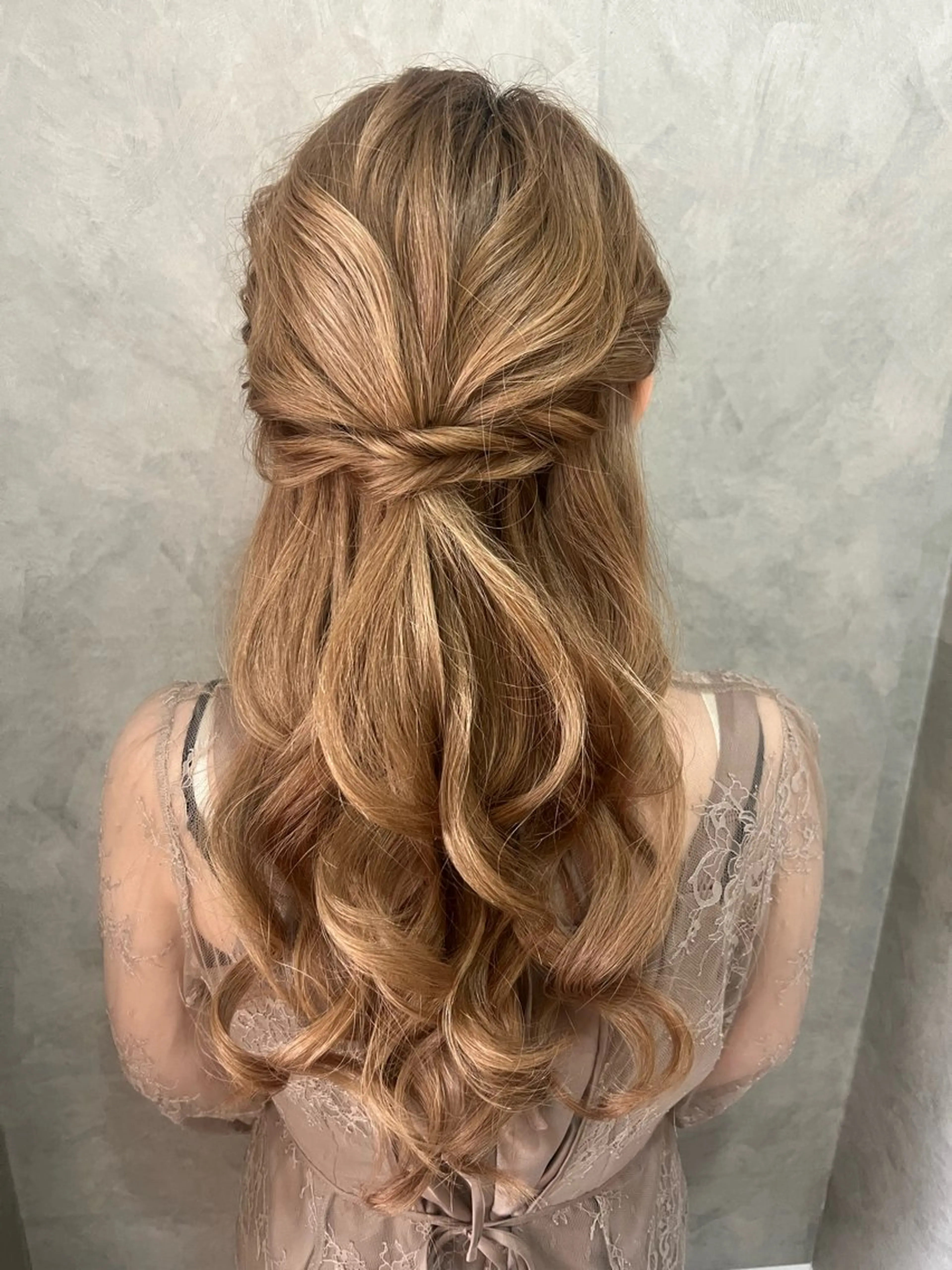 ヘアアレンジ ハーフアップ ヘアセット 大人可愛いヘアメイク 💋🧚‍♀️しずかのヘアスタイル