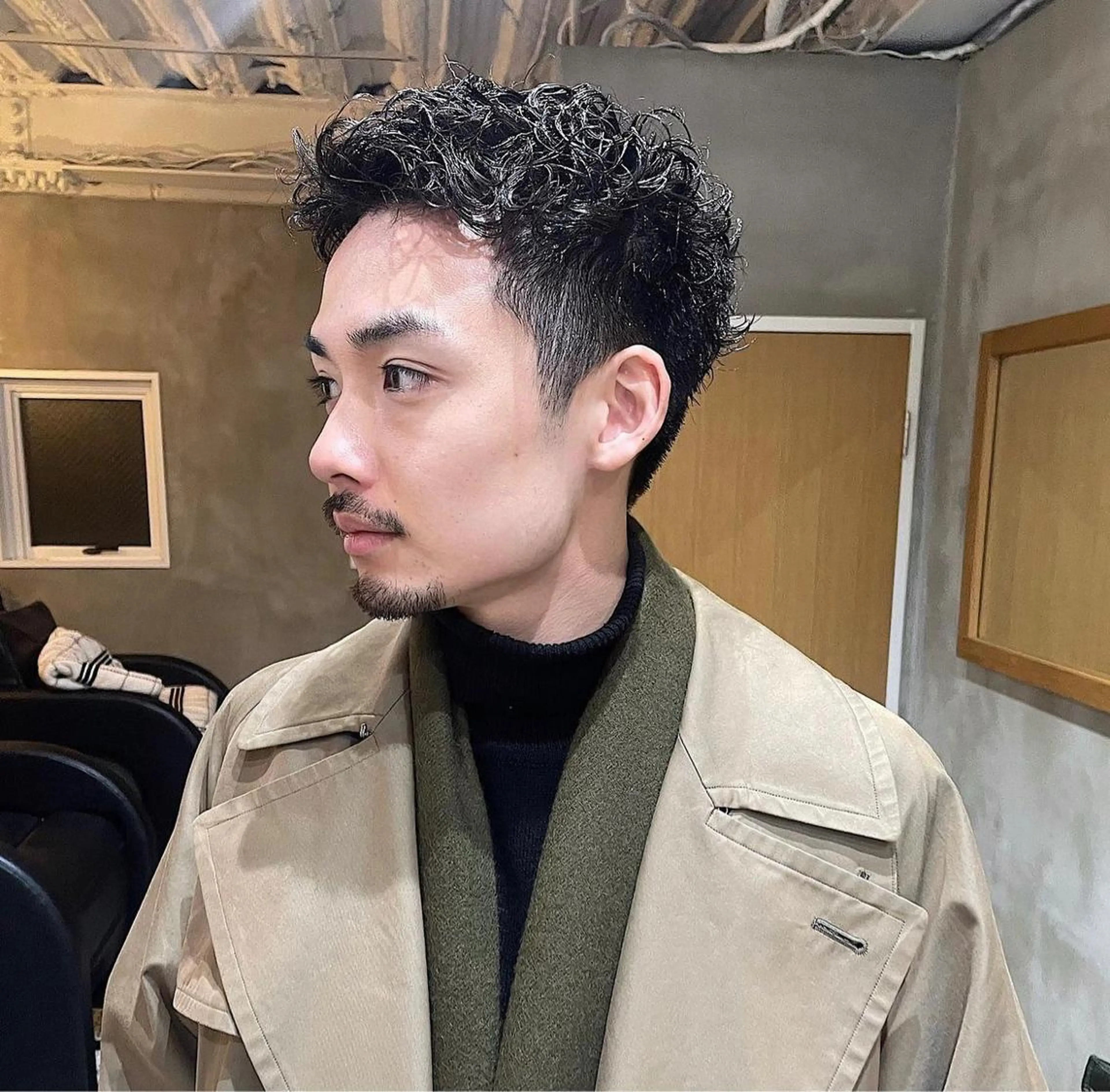 ショート メンズ メンズパーマ 刈り上げ ショートヘア 渋谷/原宿/メンズ/ コヤマトモヤのヘアスタイル