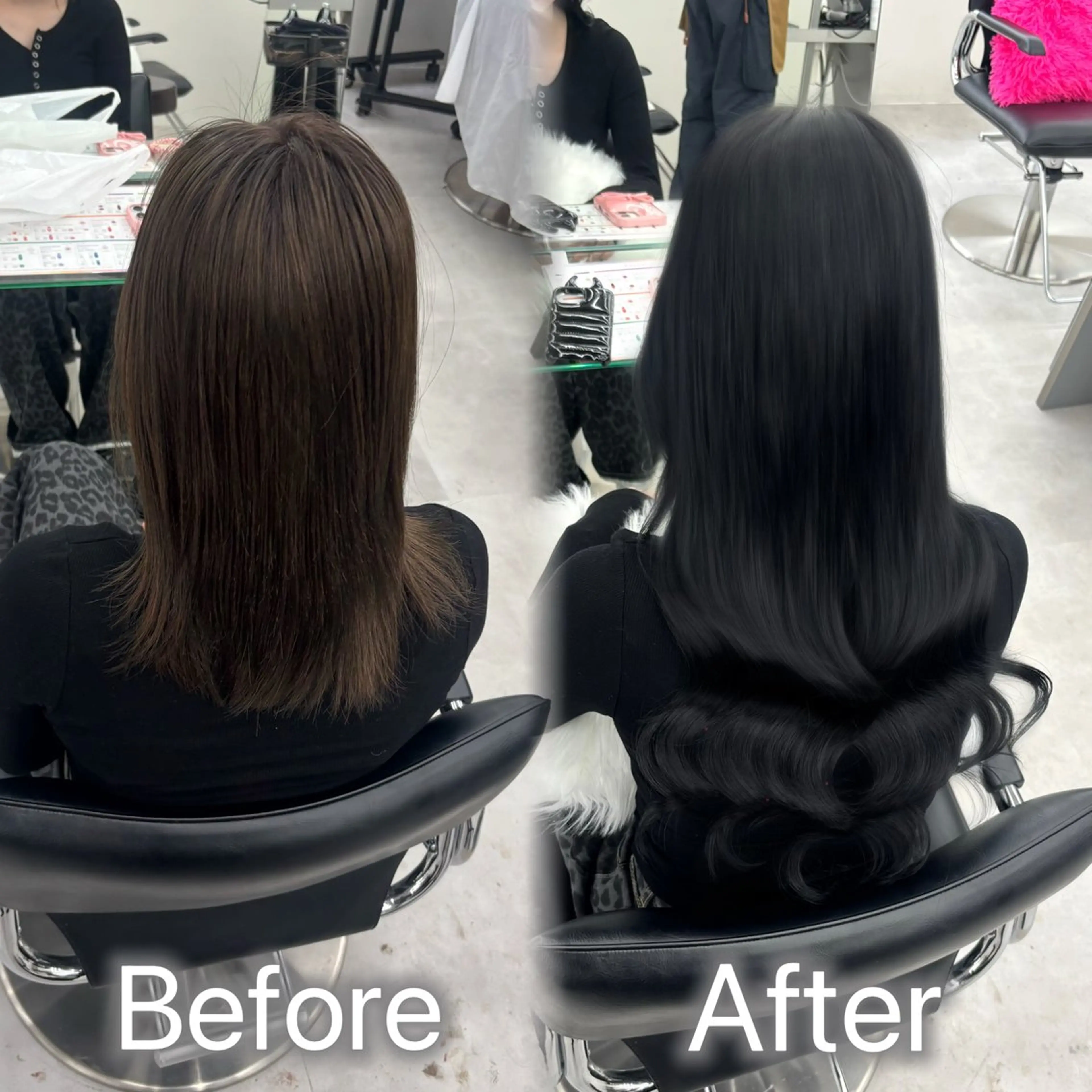 ロング カラー ヘアアレンジ メンズ カット ヘアカラー トリートメント エクステ ヘアセット 羽エク指名No1✨️ シールエク🌙しぇるのヘアスタイル