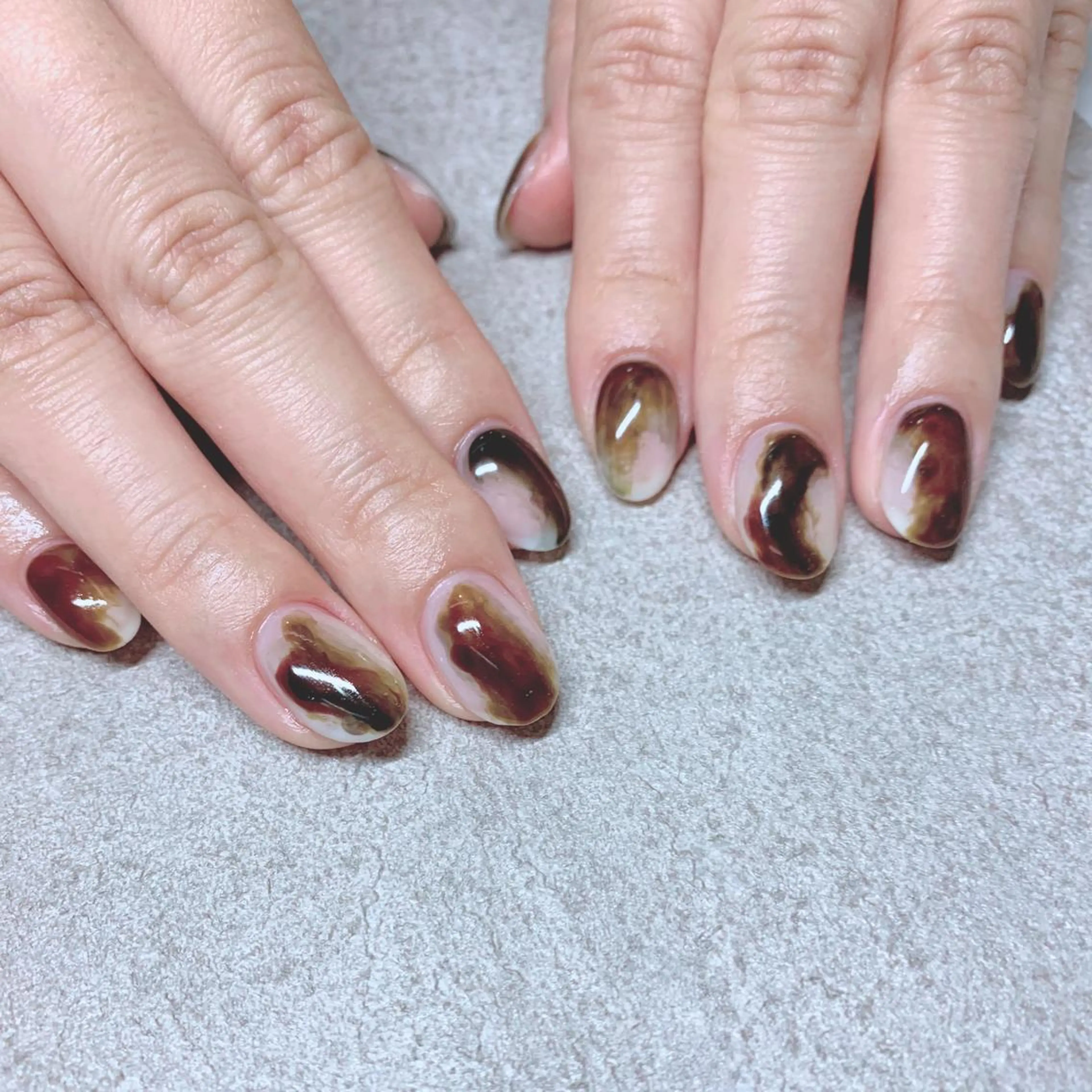 カラー ネイル ハンドネイル Cozy_ ilumのネイルデザイン